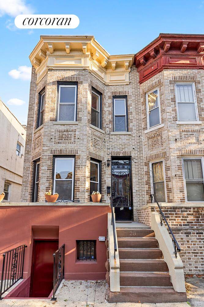 Welcome to 20 Stephens Court a rare, extra wide Brooklyn treasure blending historic charm, natural light, and modern upgrades.