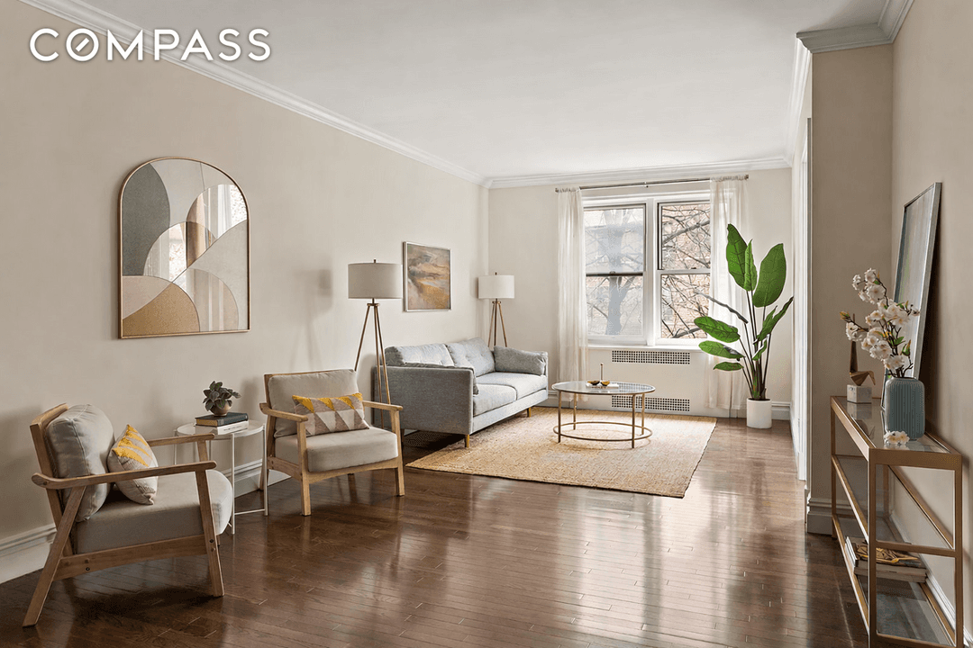 Bright and sunny, this two bedroom cooperative at Washington Plaza offers a comfortable and convenient place to call home.
