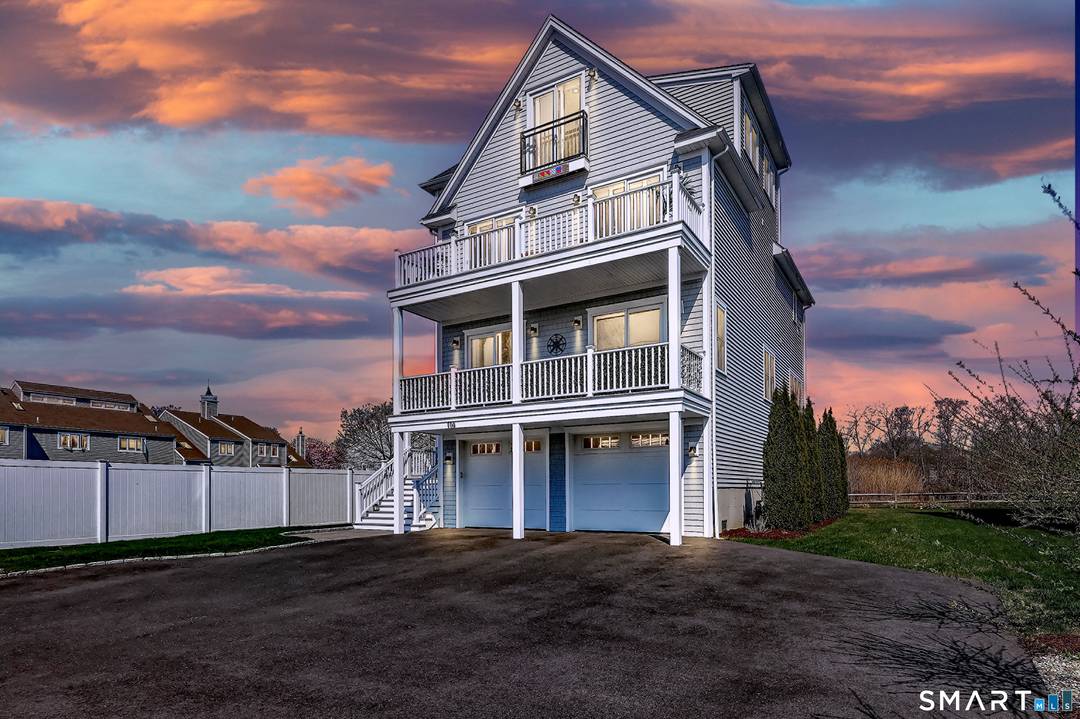 Exceptional Home built in 2023 offers rare dual water setting Sunrise Ocean Views out front and Peaceful Pond Sunsets behind.