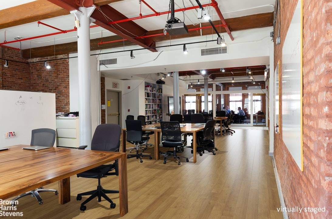 Rare opportunity to occupy a full floor of this boutique loft building on lovely Franklin Street.