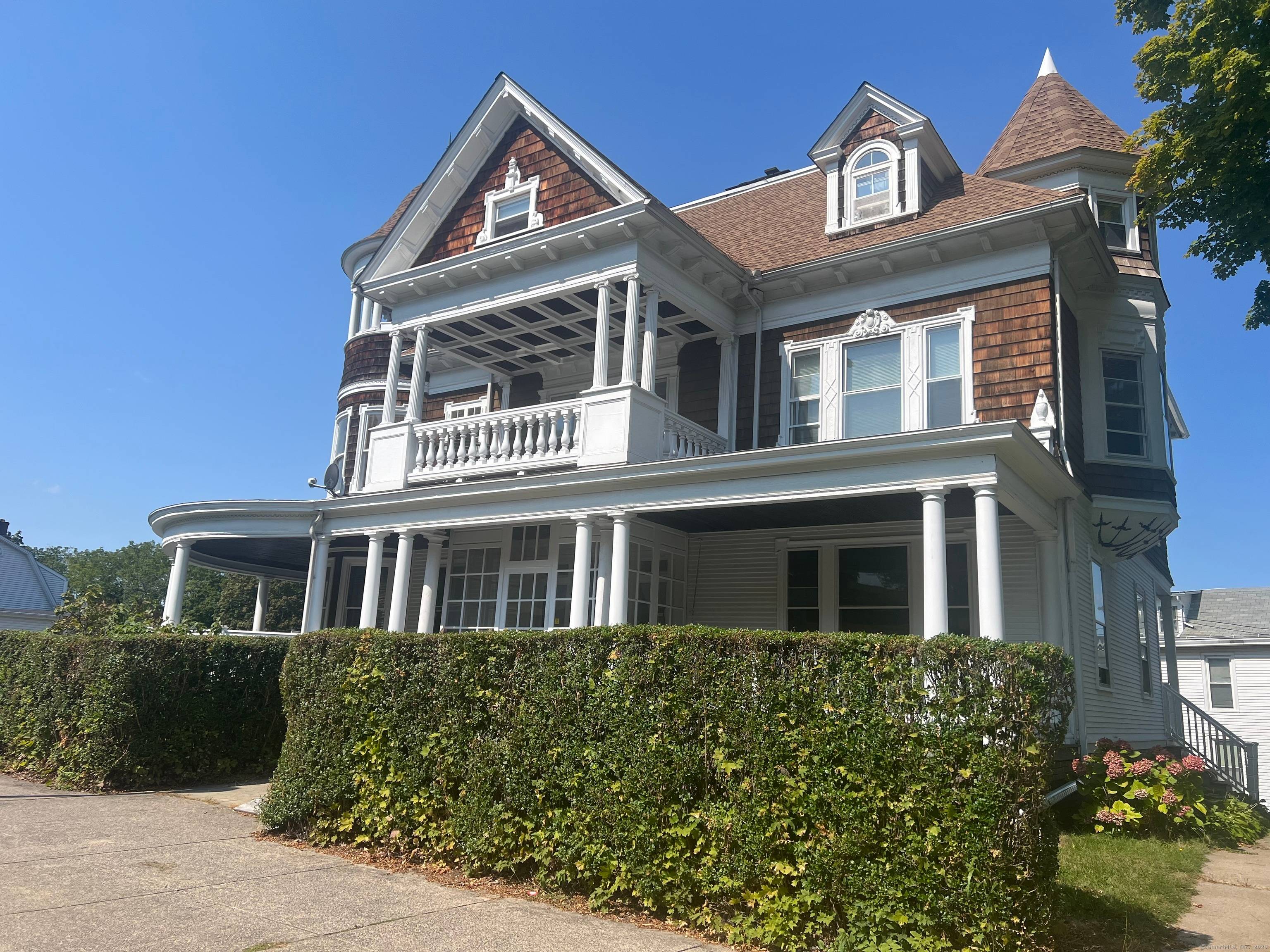 This large Victorian house boasts two spacious floors dedicated to office space.