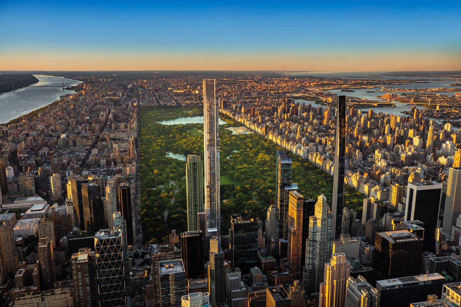 Forever views of Central Park are yours in this exquisite full floor condominium residence at Central Park Tower.