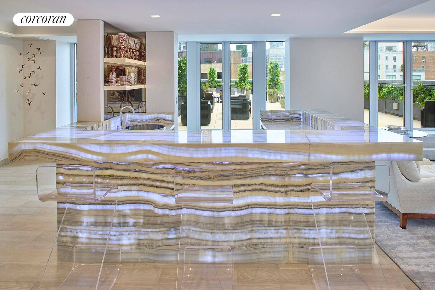 A STUNNING FIFTH AVENUE ENTERTAINER'S DREAM WITH EXPANSIVE PRIVATE TERRACE An extraordinary opportunity awaits at 870 Fifth Avenue a spectacular home currently configured as a two bedroom, den library, and ...