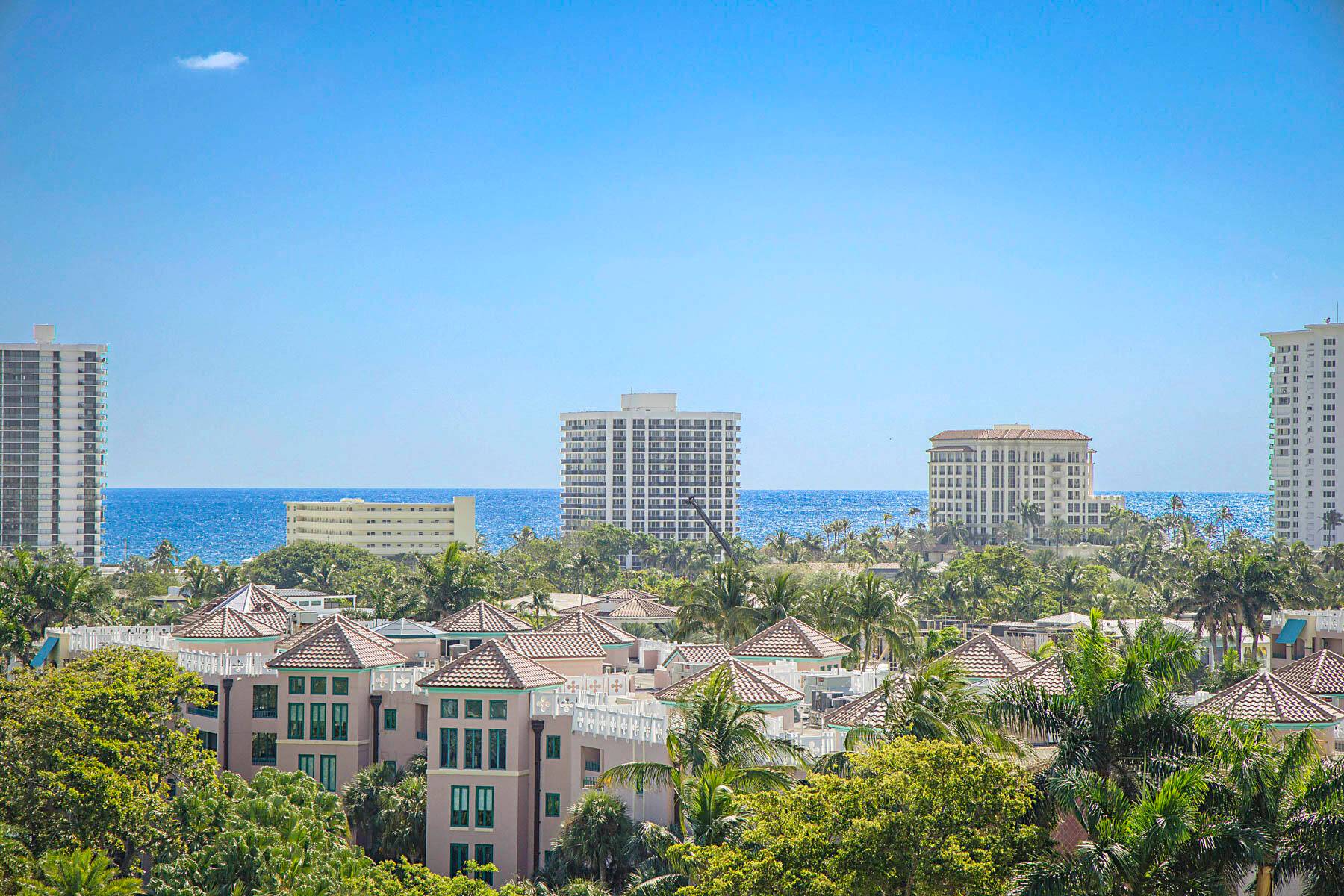 Indulge in breathtaking panoramic views of the Atlantic Ocean, Intracoastal Waterway, and the prestigious Boca Raton Golf Course all from the comfort of your residence, without the need to cross ...