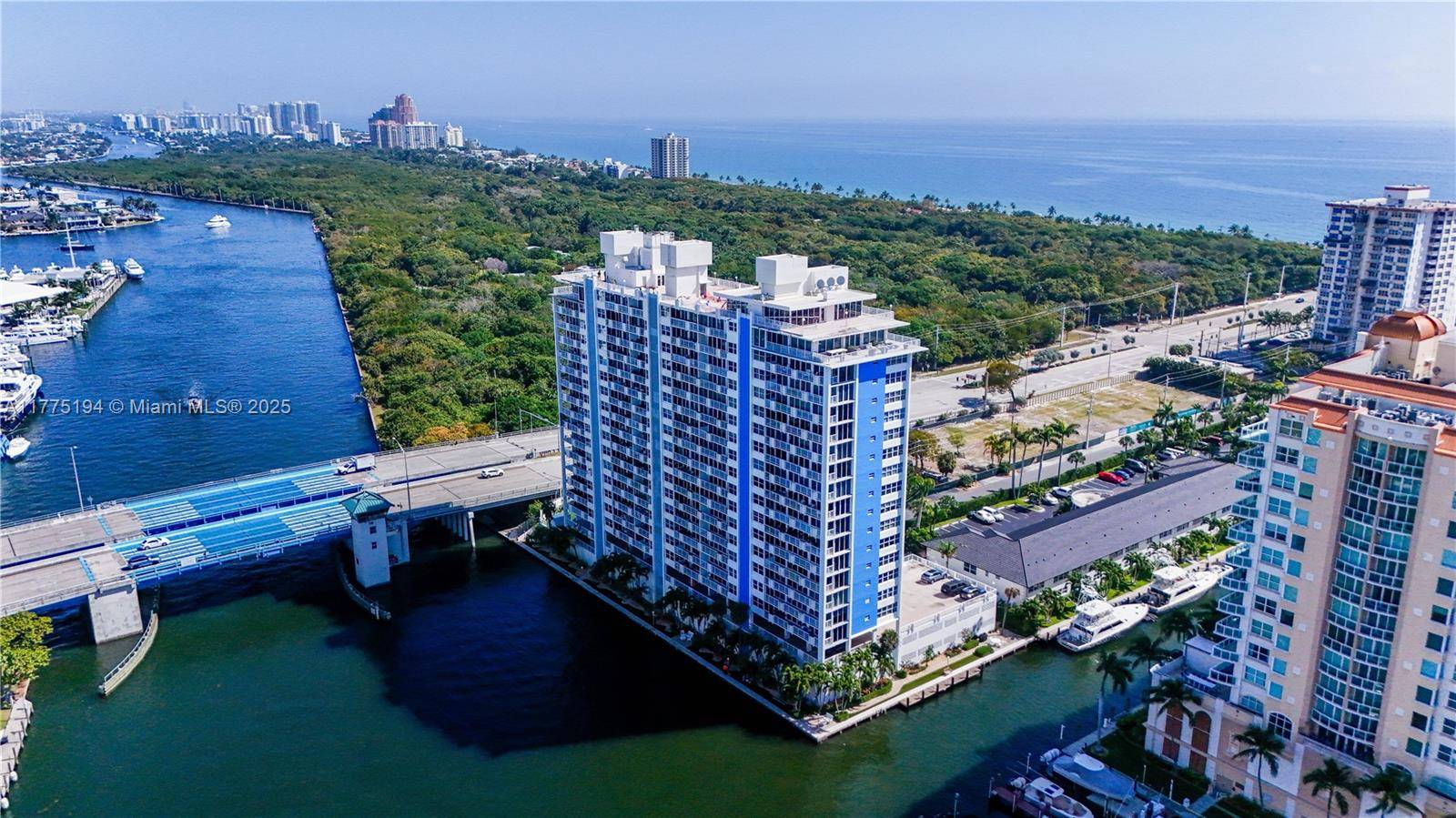 Beautiful condo on the 14th floor of Sunrise East with stunning views of the Ocean and Intracoastal.