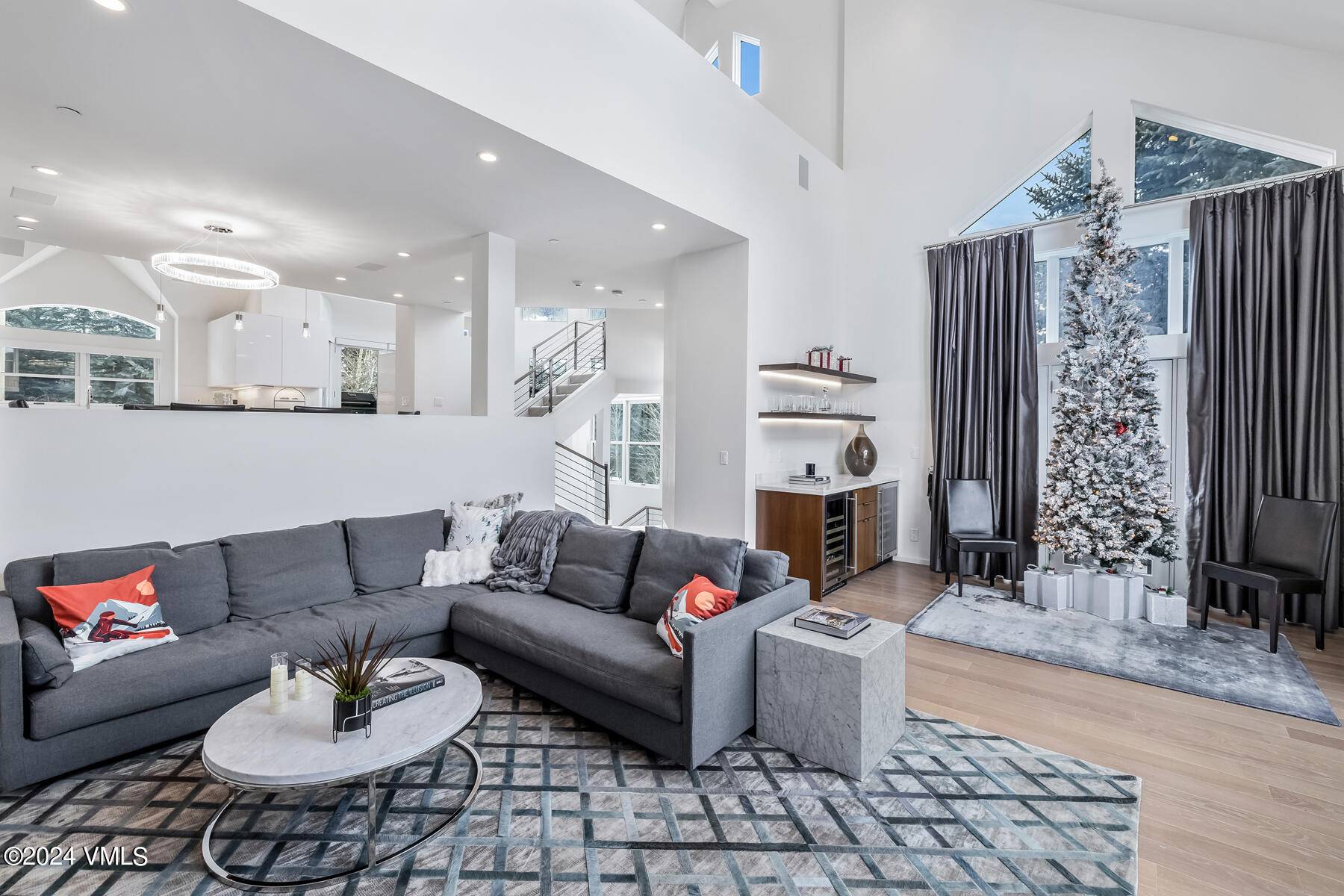 A newly remodeled contemporary ski in ski out townhome with incredible views of the mountains, Beaver Creek golf course as well as the Beaver Creek ski slopes !