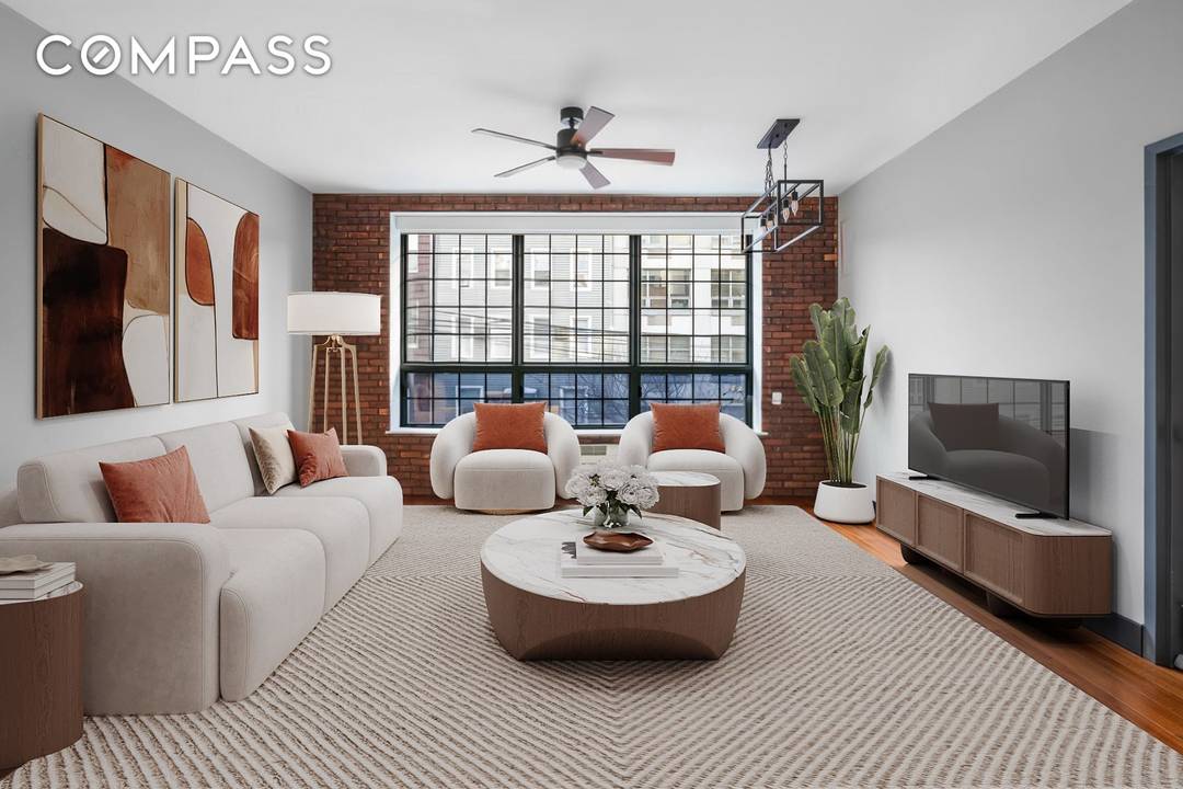 Welcome to The Greystone, Residence 2A a generously scaled and sun filled two bedroom, two bathroom condominium offering exceptional volume, refined finishes, and private outdoor living in the heart of ...