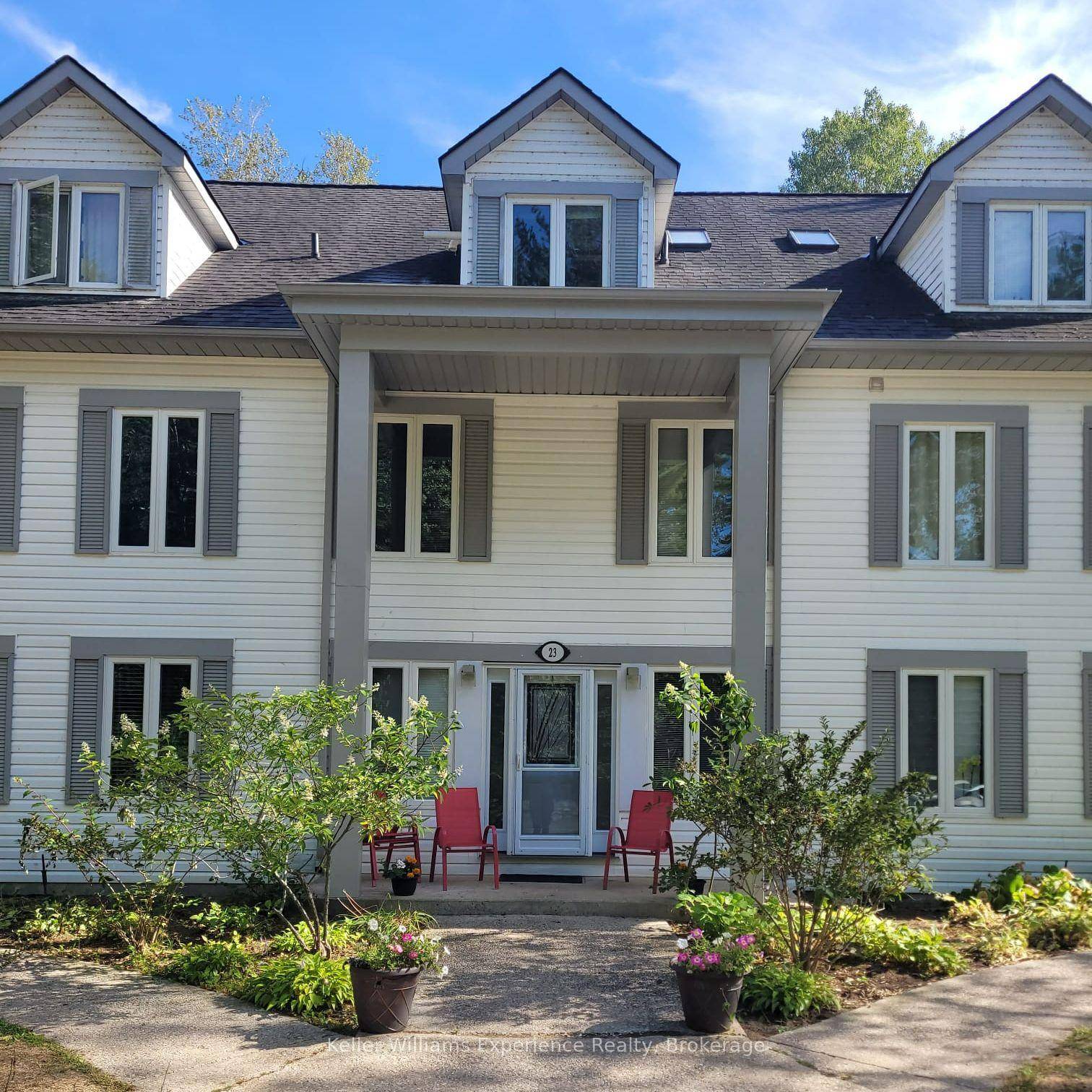 Maintenance free 3 storey condo townhouse nestled in the woods.