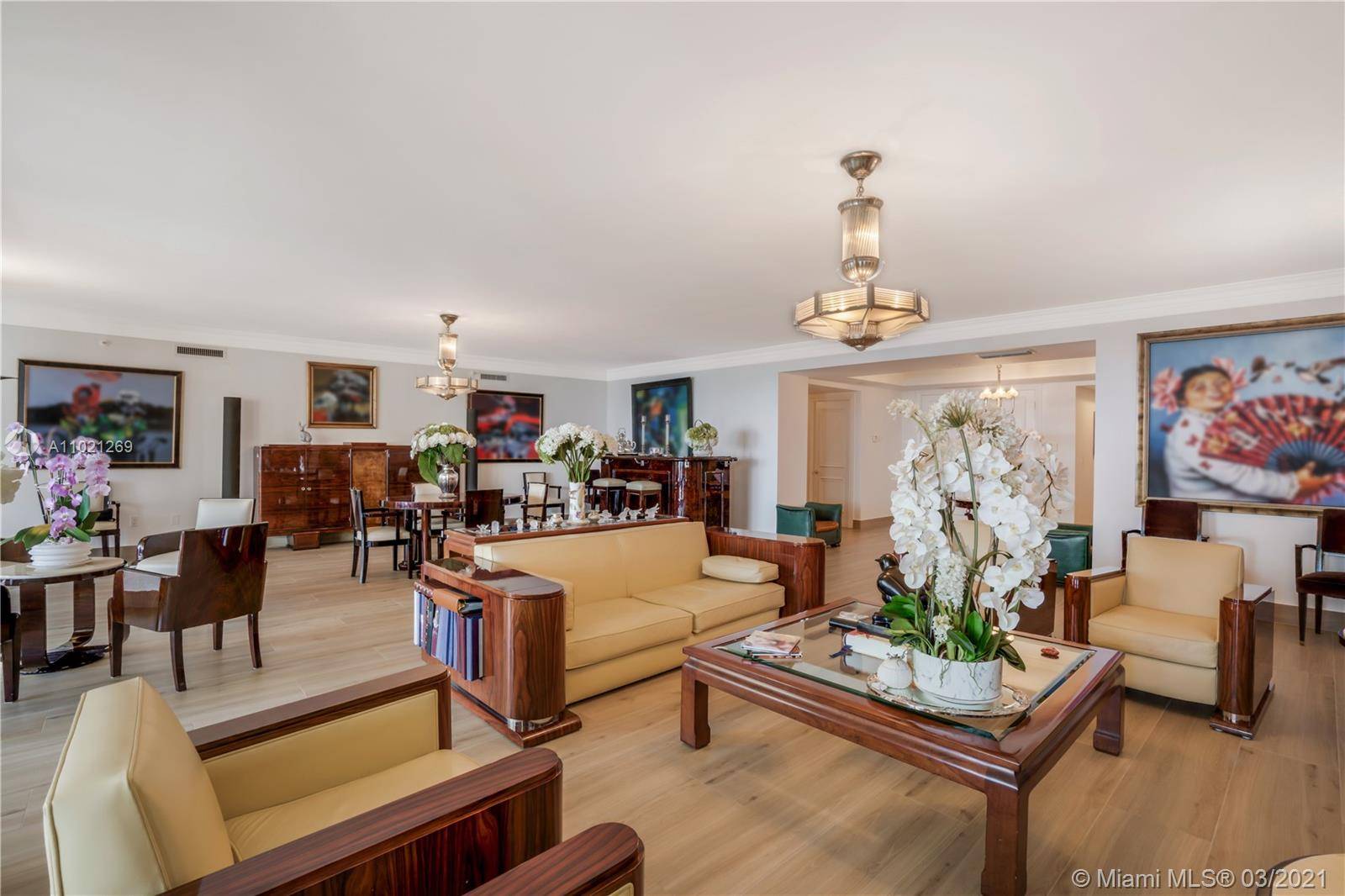 Remarkable and one of a kind unit with dual balconies overlooking East and West, including beach, bay and city skyline.