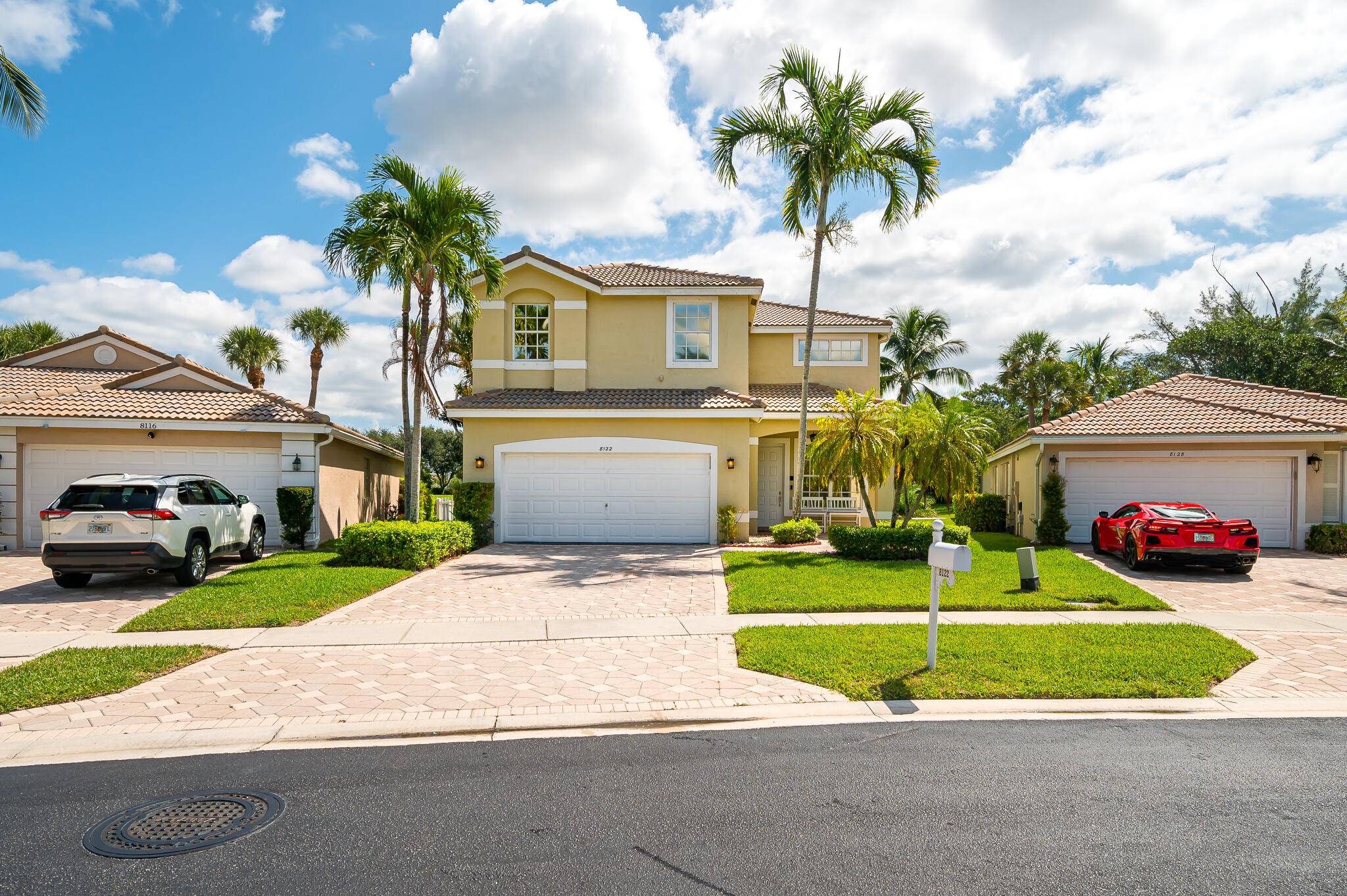 Wonderful 4 bed 2. 5 baths home in a beautiful family friendly gated community with lots of palm trees, sidewalks and well maintained landscaping throughout the community.