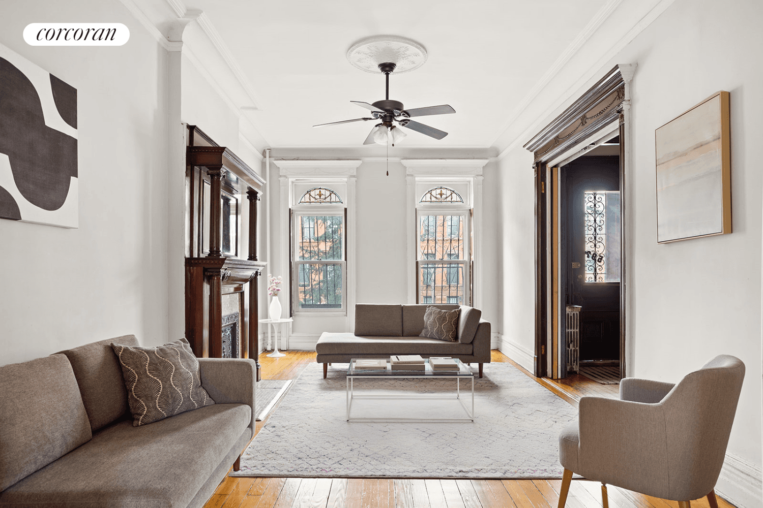 Welcome home to a classic two family brownstone comprised of three stories plus basement and an expansive garden.