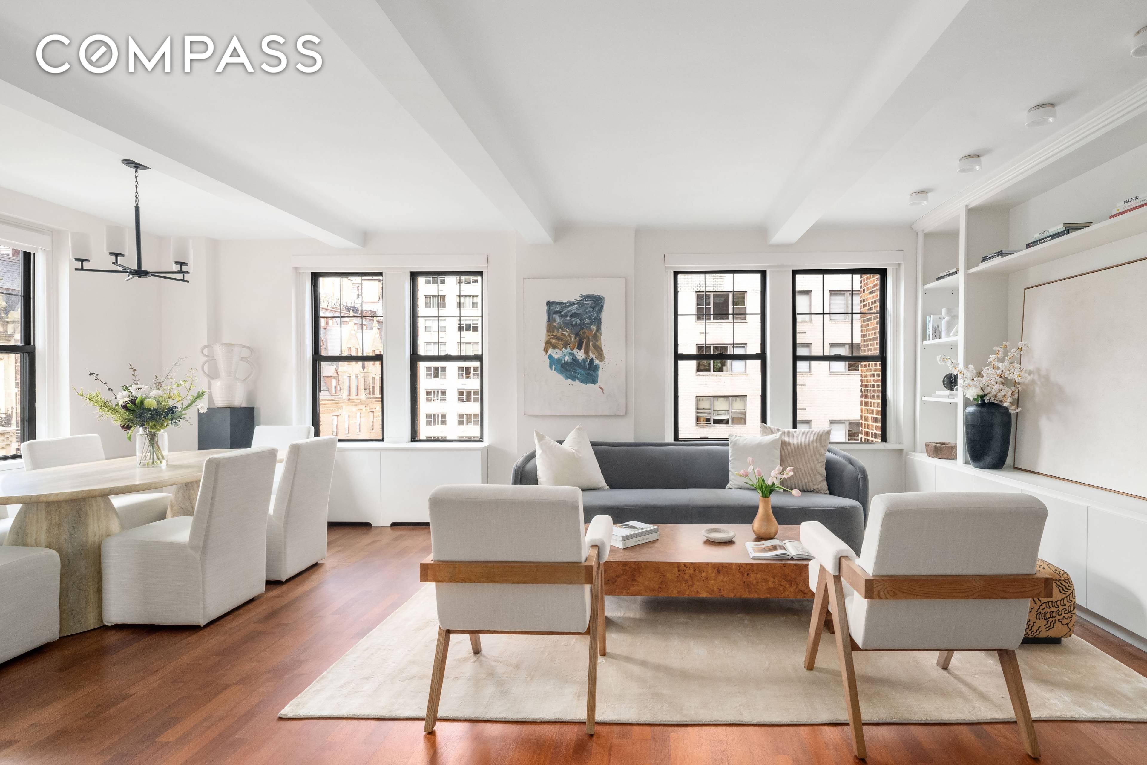 Perched high atop The Park Royal, Residence 1001 is a rarely available three bedroom, two bathroom home that offers grand proportions, timeless elegance, and coveted direct views of Central Park.