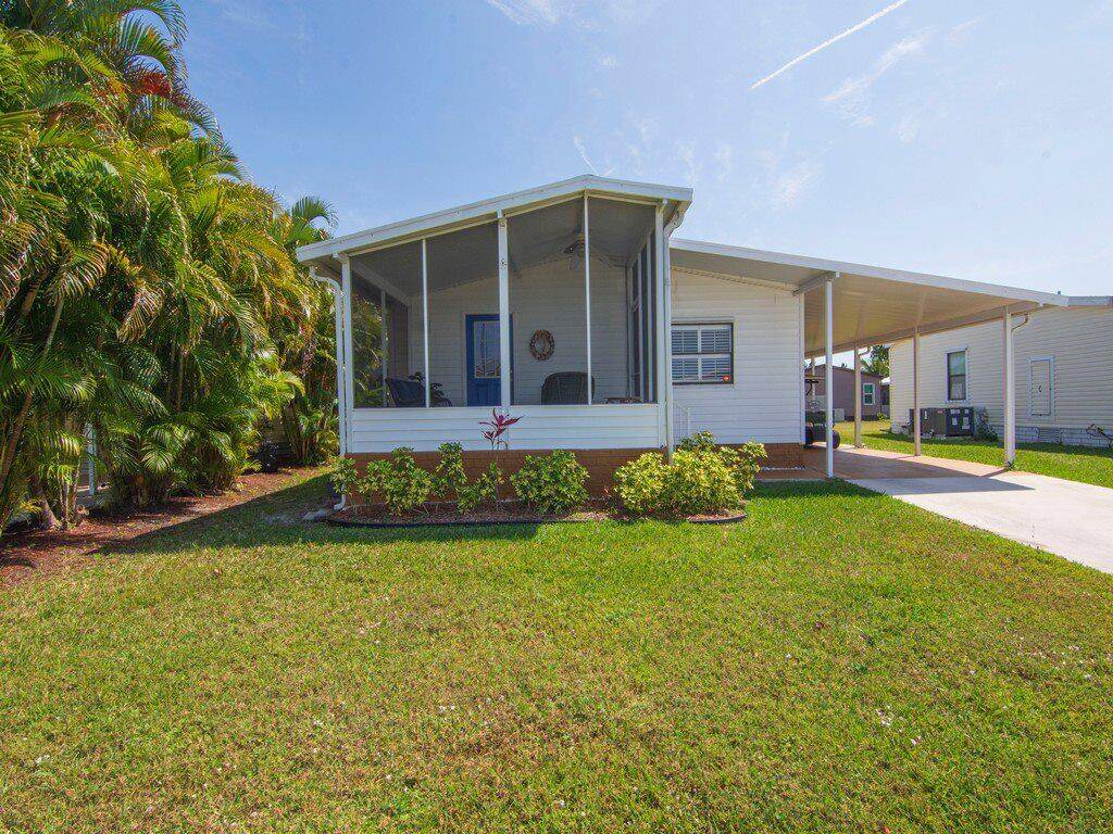 This spacious mobile home is located in a quiet adult community and is perfect for those looking for a comfortable and low maintenance living space.
