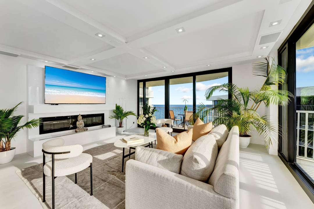 Set high above the Atlantic shoreline with sweeping views from the ocean to the Intracoastal, this newly completed oceanfront residence delivers refined modern waterfront living.
