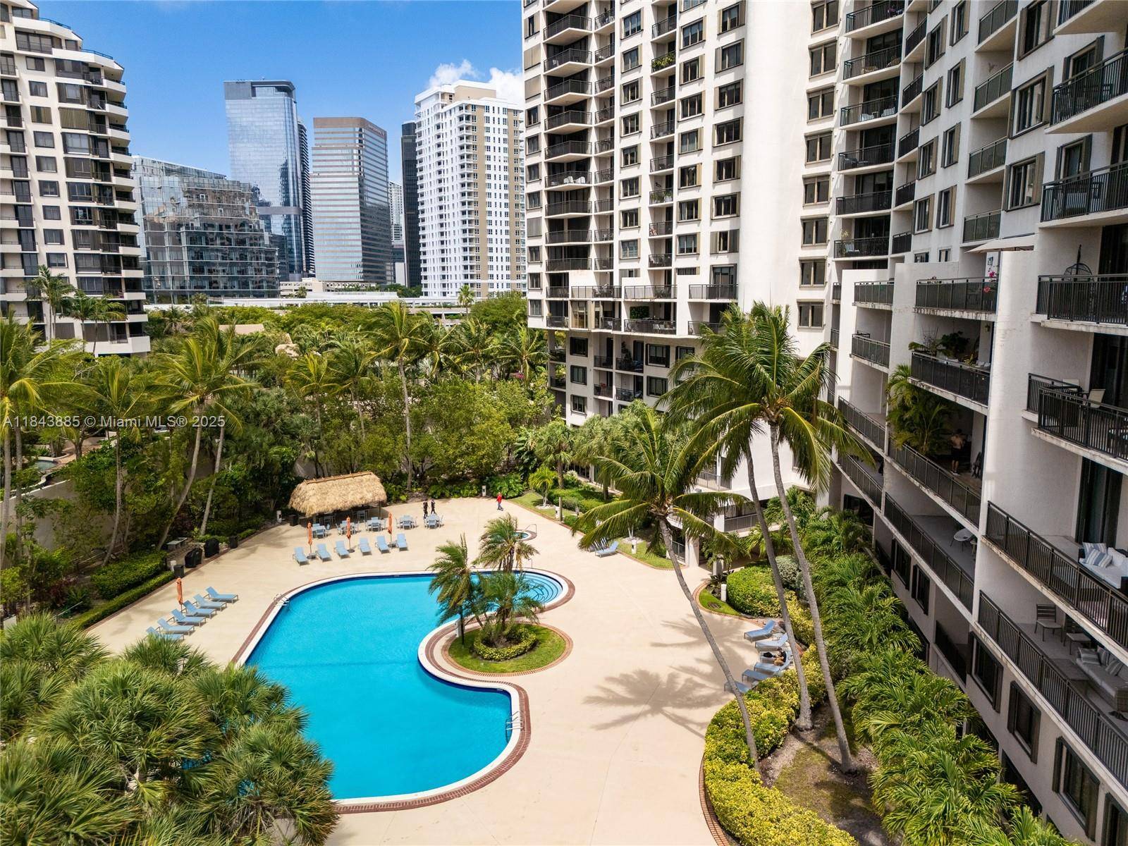 Live the exclusive Brickell Key lifestyle in this spacious 1 bedroom, 1.