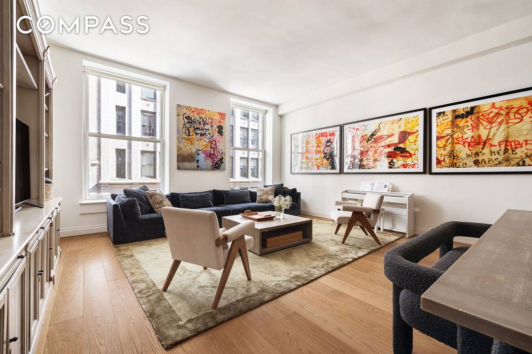 This 2, 200 square foot property features well proportioned bedrooms and 11 foot ceilings.