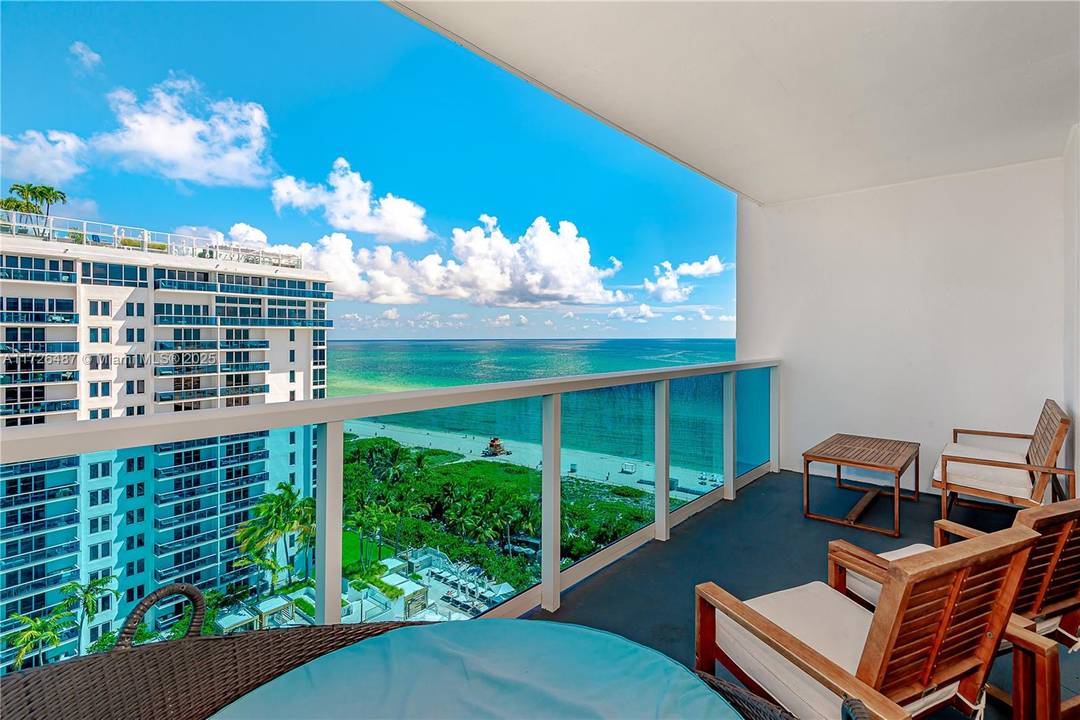 Gorgeous 1 bedroom, and den 2nd Bedroom, 1 bath residence with balcony and ocean views situated in one of South Beach s premier resorts.