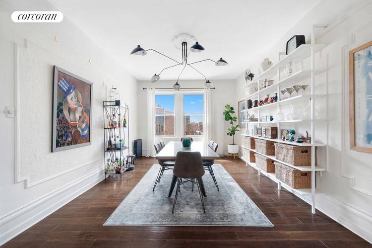 Bright, expansive, and rich in pre war charm, this coveted C line corner six room residence is a rare offering, combining scale, light, and exceptional value.
