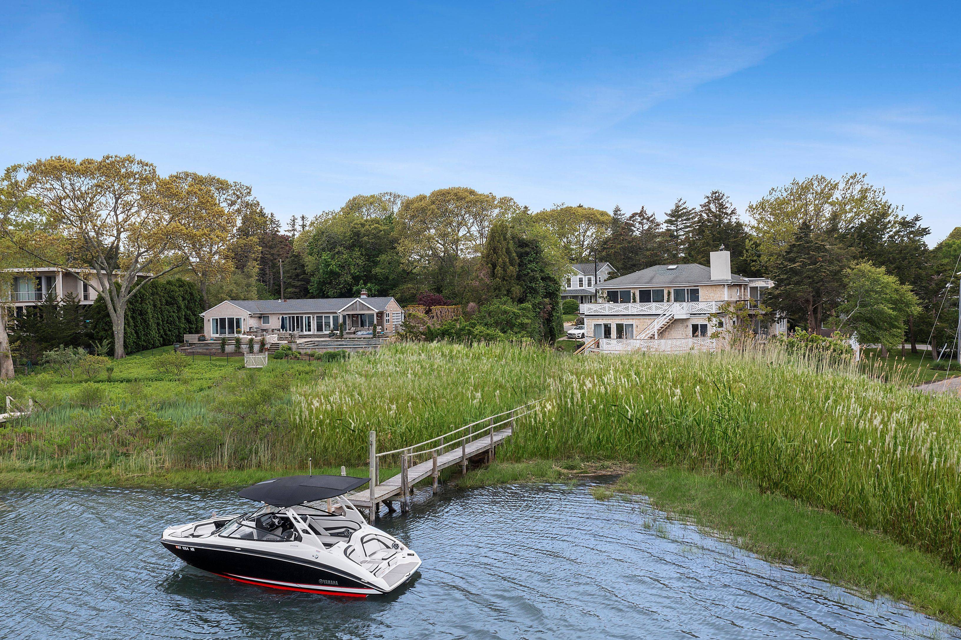 Sag Harbor Waterfront with Dock