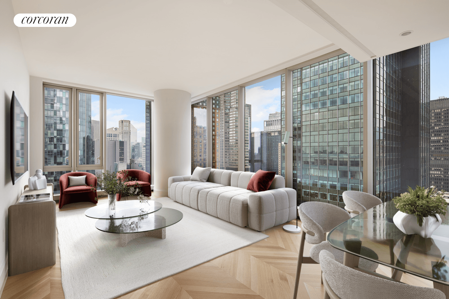 Experience unparalleled luxury in this stunning corner residence at Central Park Tower.