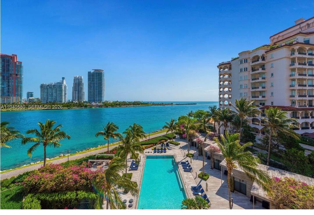 Elegant Fisher Island residence with sweeping ocean views, this three bedroom, three and a half bath home at Palazzo Del Sol offers a rare blend of privacy and understated luxury.