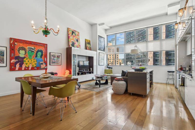 With modern upgrades and industrial charm, this stunning loft with over 1, 324 sq ft has an open floorplan designed for both sophisticated entertaining and comfortable family living.