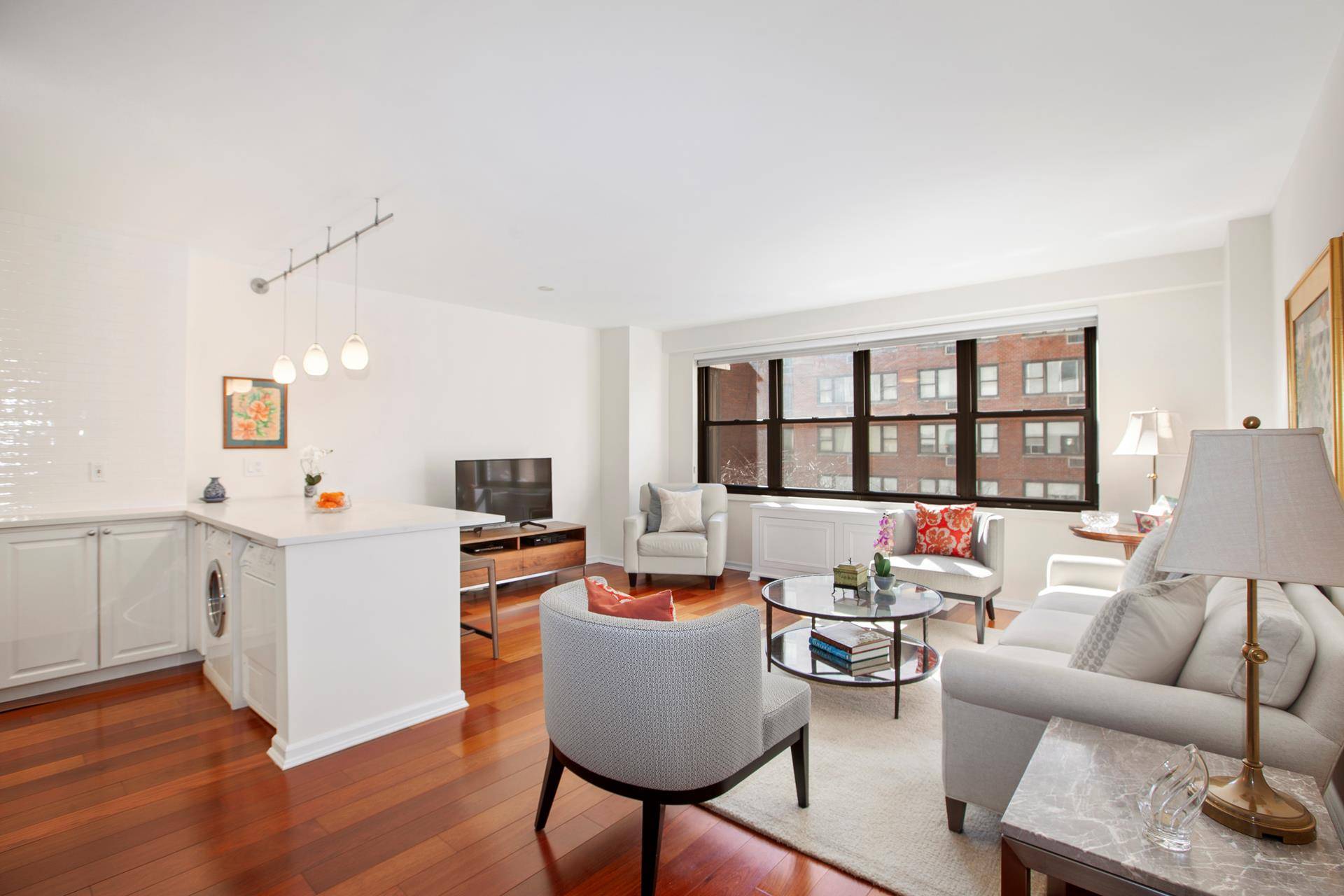 Come home to this extra large, tastefully renovated two bedroom, two bathroom residence, offering a spacious and well designed layout.