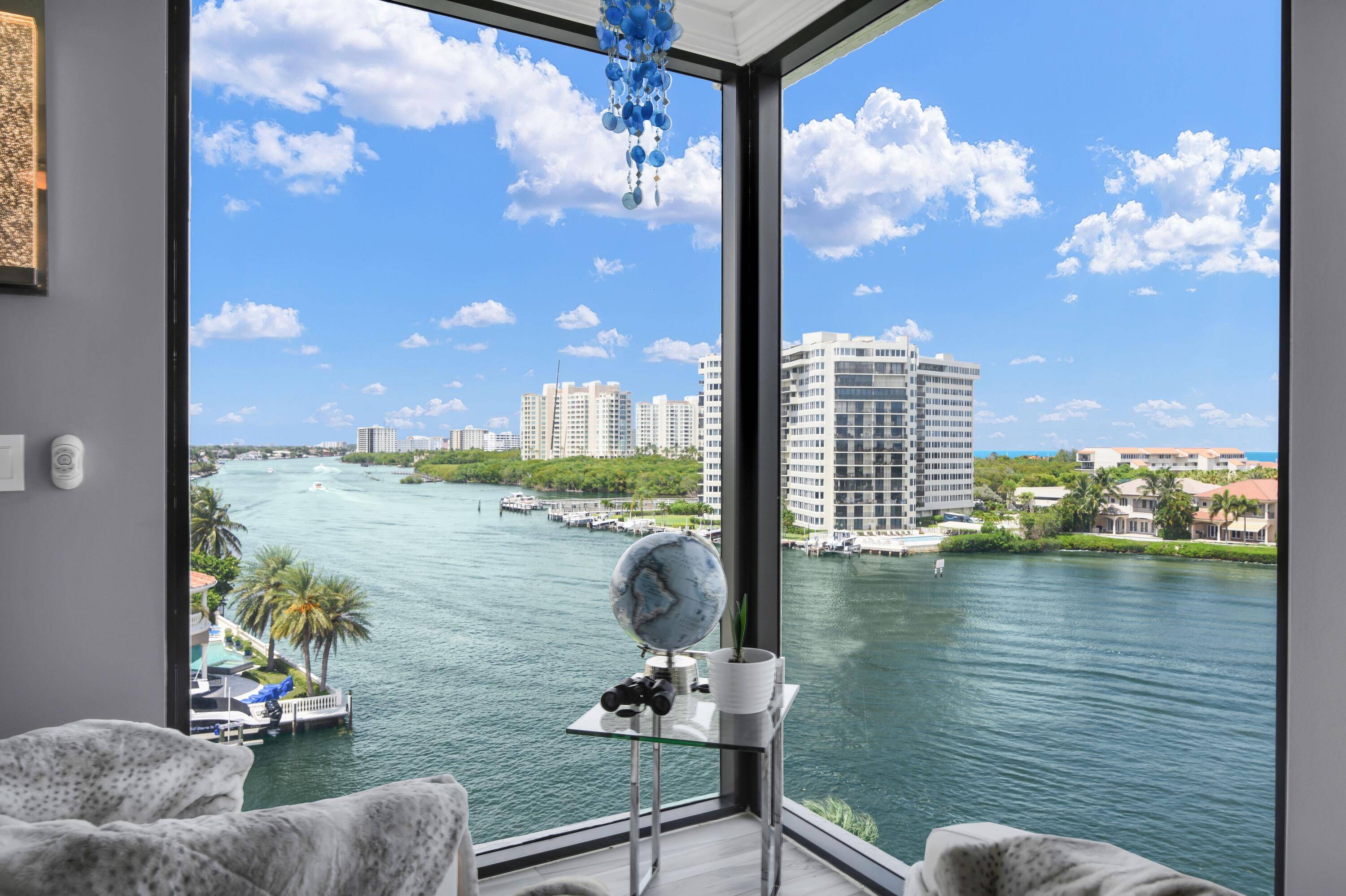 SPECTACULAR, 3BR 2BA Condo Facing the Ocean and Intercoastal Seventh Floor in highly sought after Porta Bella Yacht and Tennis.