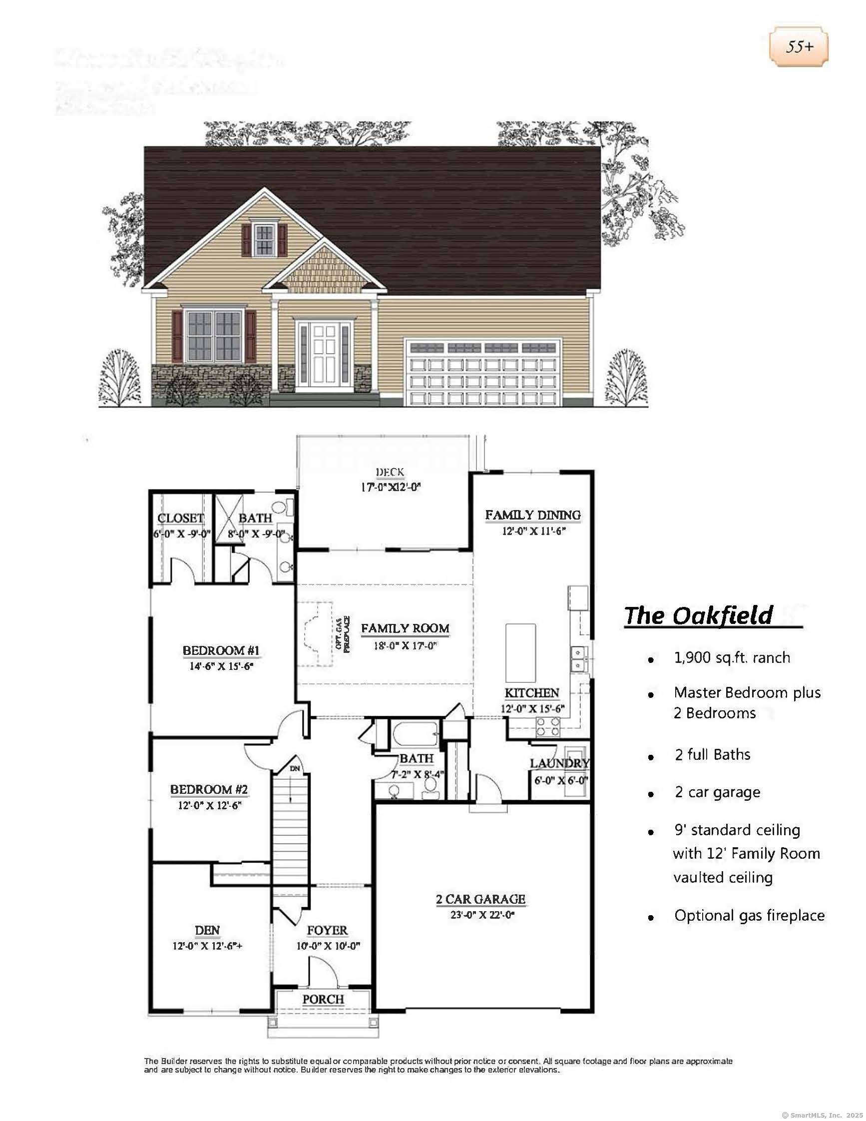 THE OAKFIELD model. Introducing the NEW Stonebridge Commons a 55 Planned Unit Development in a convenient relaxing setting located in Enfield, CT.