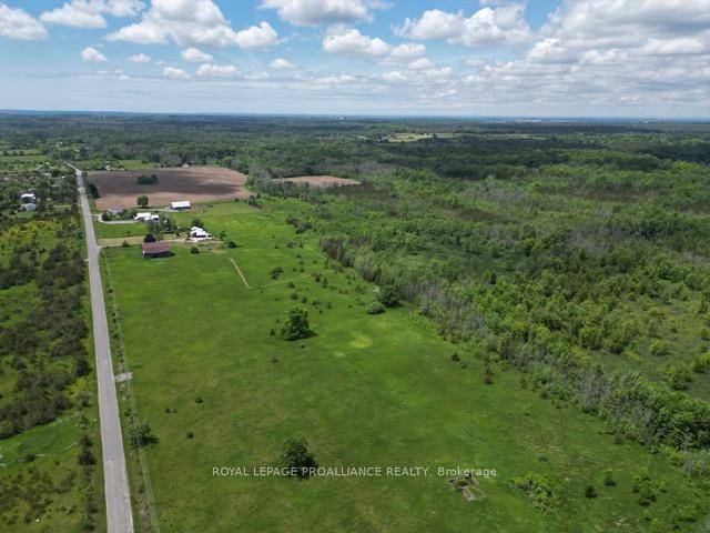Consider this lovely 35 acre parcel with sun lit open spaces and a backdrop canopied by trees.