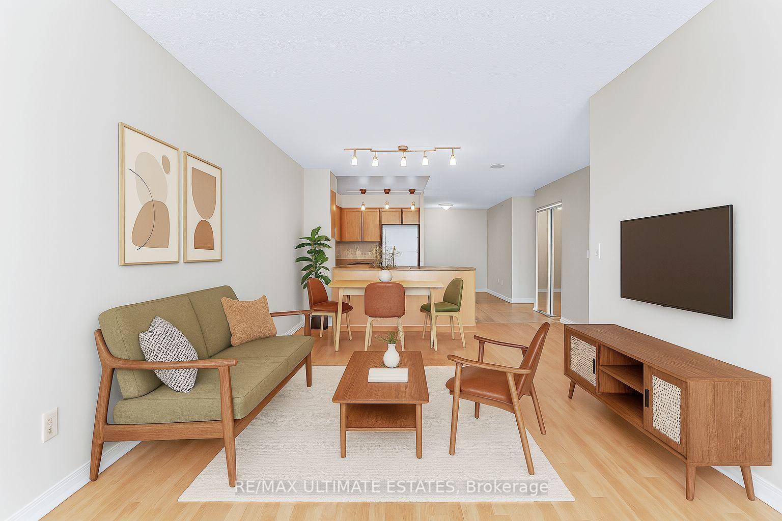 Discover a unique opportunity with this spacious 1 1 condo, perfect for those with a vision to customize.