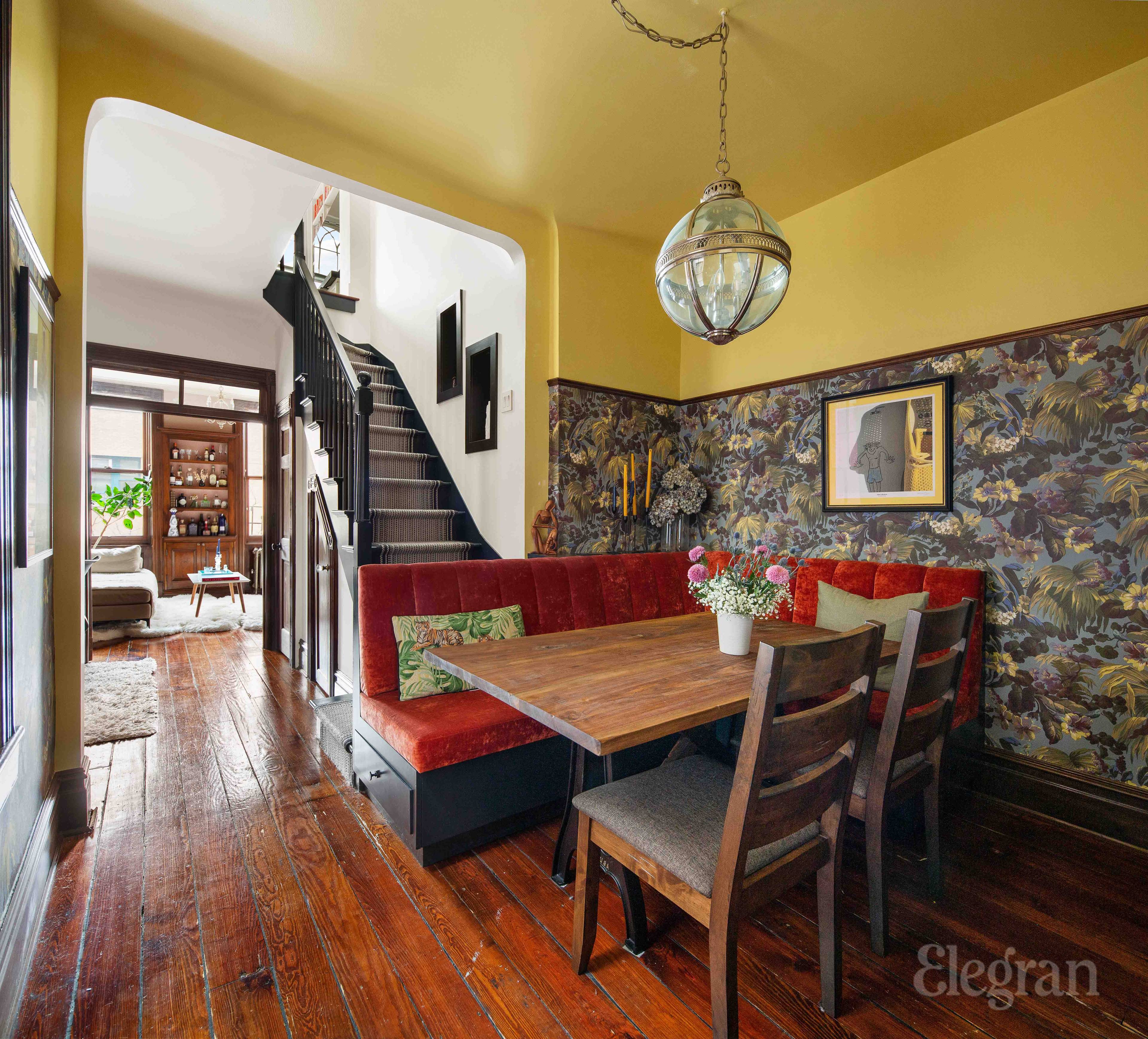 Duplex home with a private roof space.