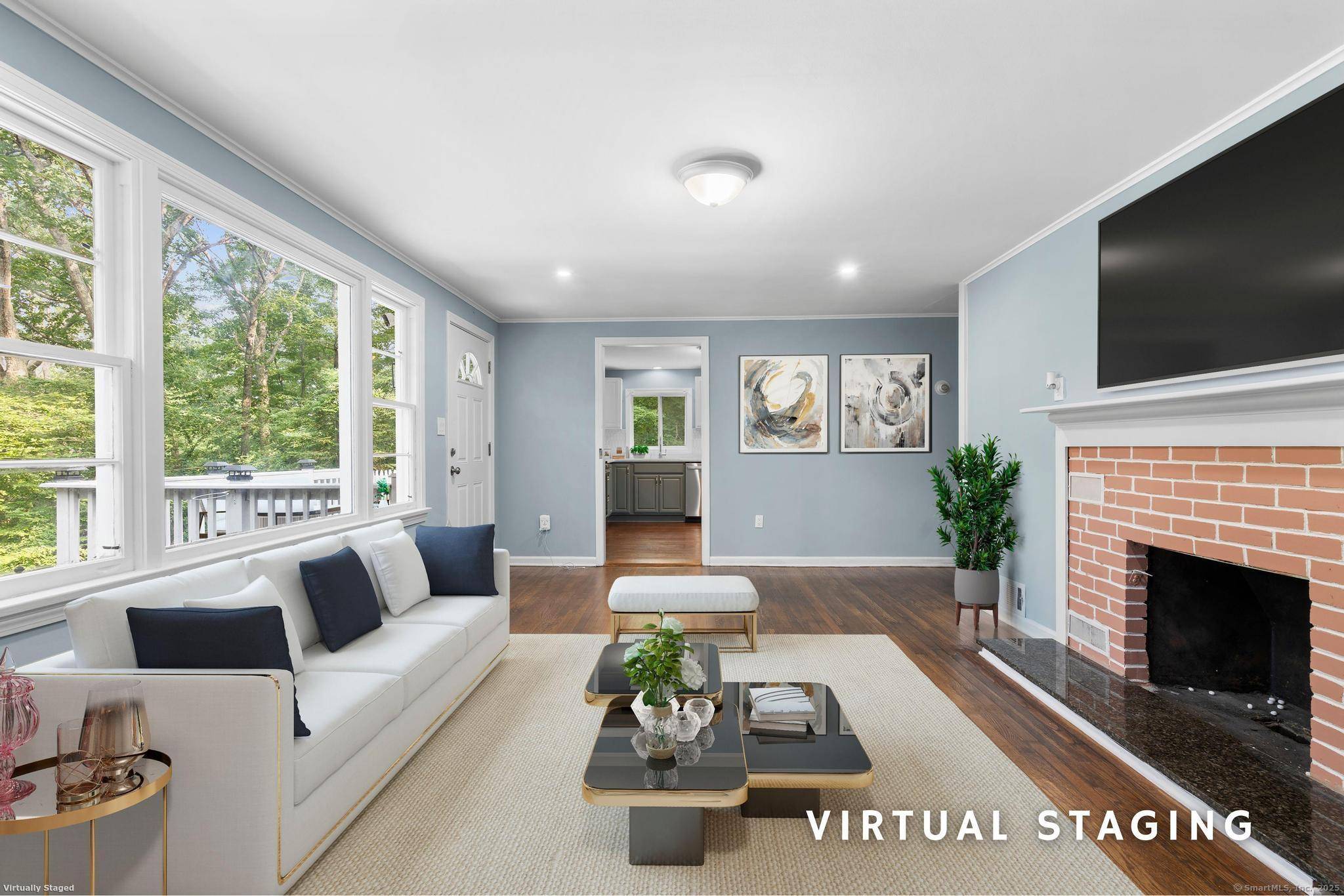 Tucked away in Guilford's sought after Westwoods neighborhood, this fully renovated 3 bedroom, 2 bath ranch combines modern updates with rare natural privacy.