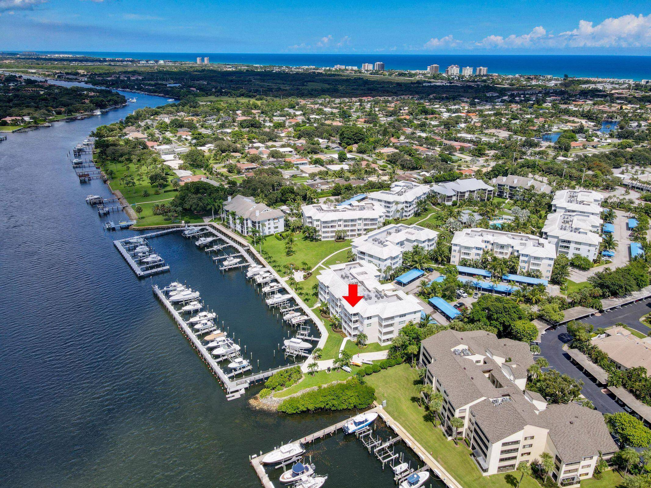 This is THE premier penthouse in Bay Colony, featuring a 27' balcony with direct Intracoastal views.