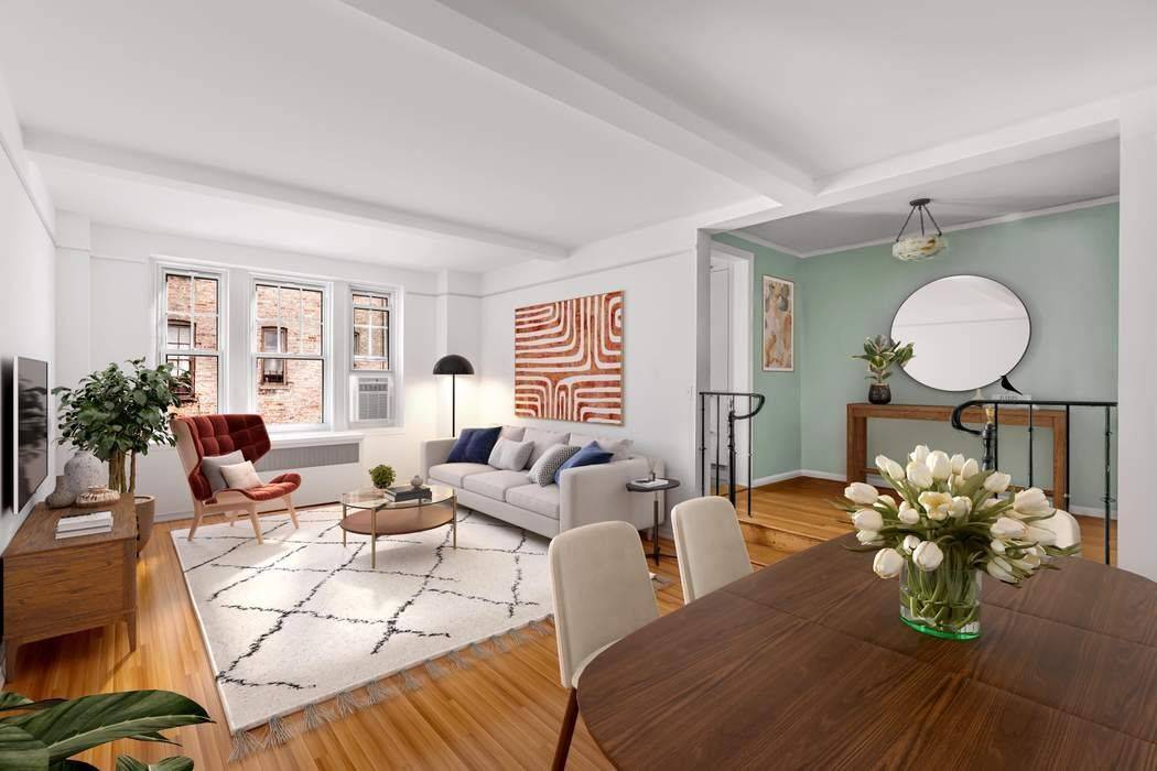 Welcome Home ! This quiet charming one bedroom hideaway is the perfect blend of modern sophistication and pre war charm.