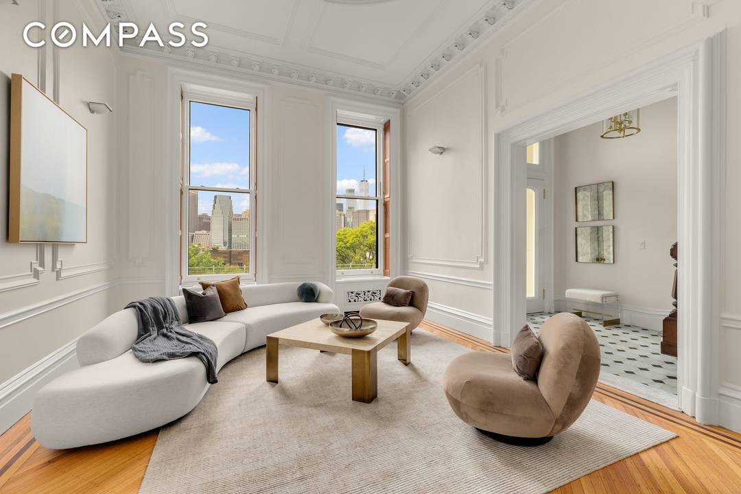 Welcome to 75 Columbia Heights, a rare and extraordinary 25 foot wide, two family brownstone spanning over 6, 000 square feet of interior living space, including a spacious two bedroom ...
