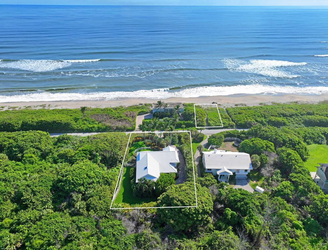 Beach house with sweeping ocean views and a rare 50' deeded ocean front beach parcel.
