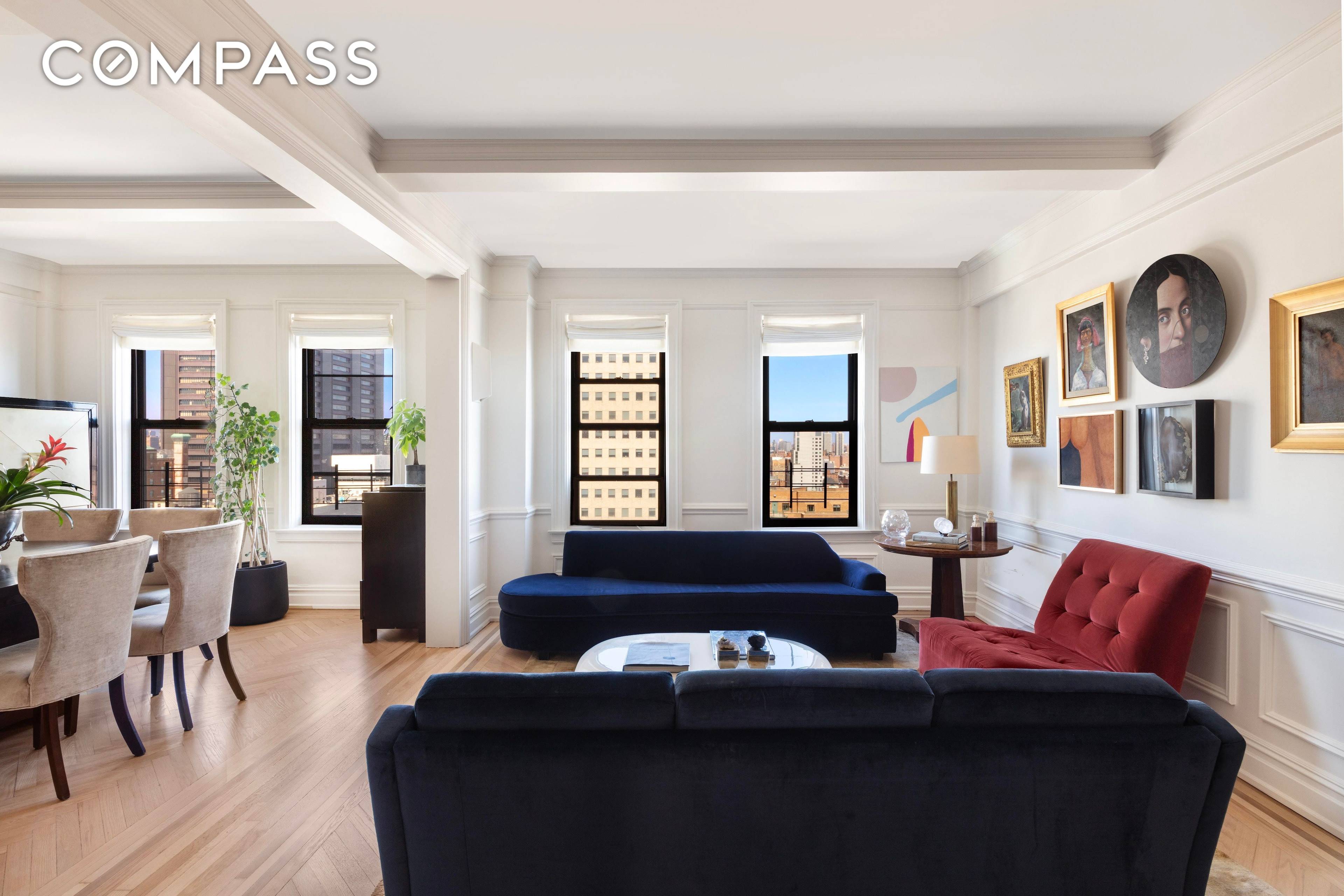 Elegant High Floor Residence at The Gatsby Timeless Prewar Sophistication One Block from Central Park Discover this exquisite and rarely available high floor residence at The Gatsby, a beautifully restored ...