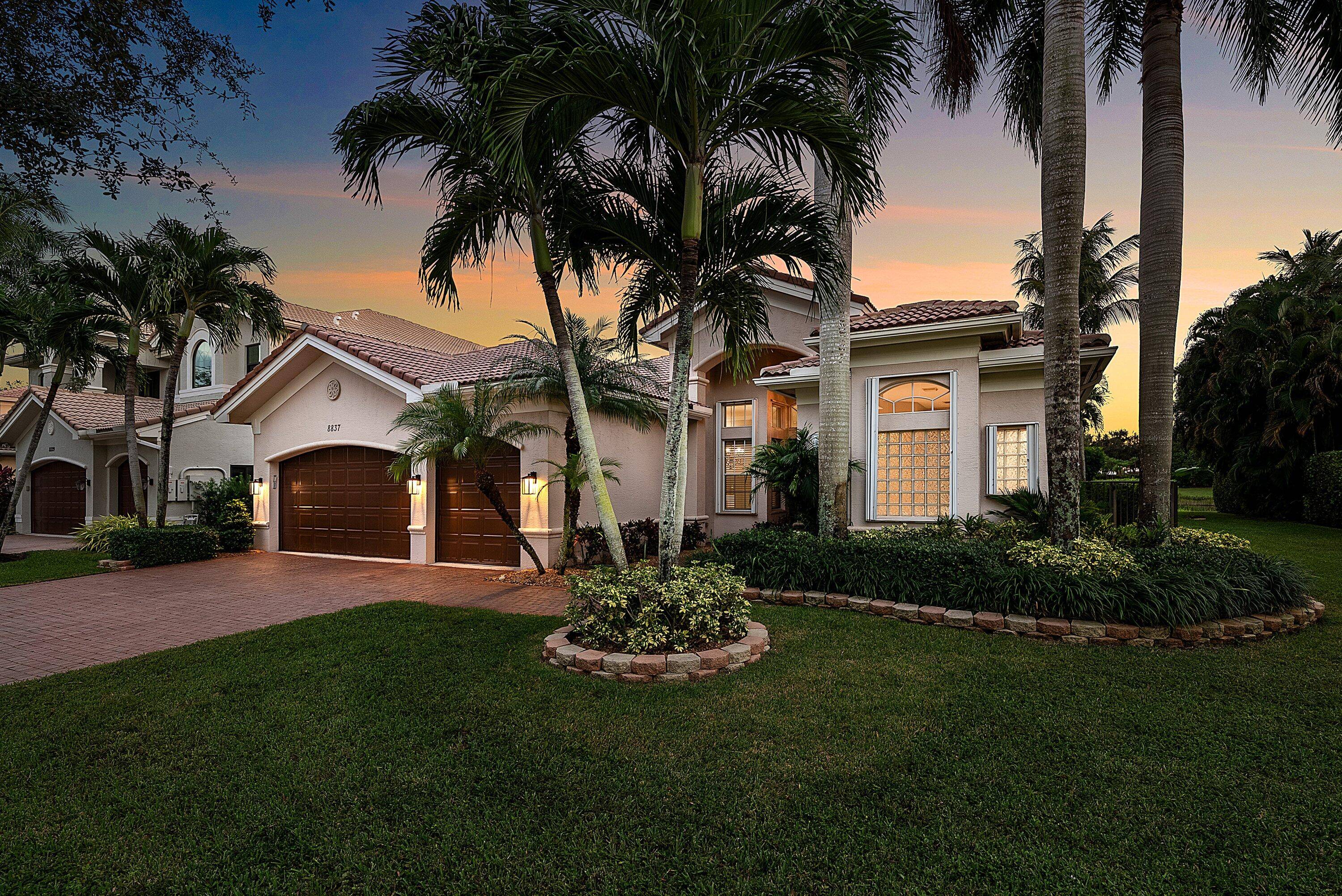 Gorgeous One Story Estate with Incredible Pool Spa Overlooking Private Lake Views.