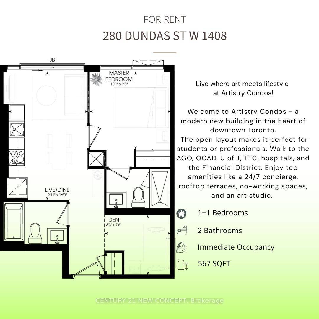 Artistry Condos offers unmatched convenience with a perfect Transit Score and a 99 Walk Score.