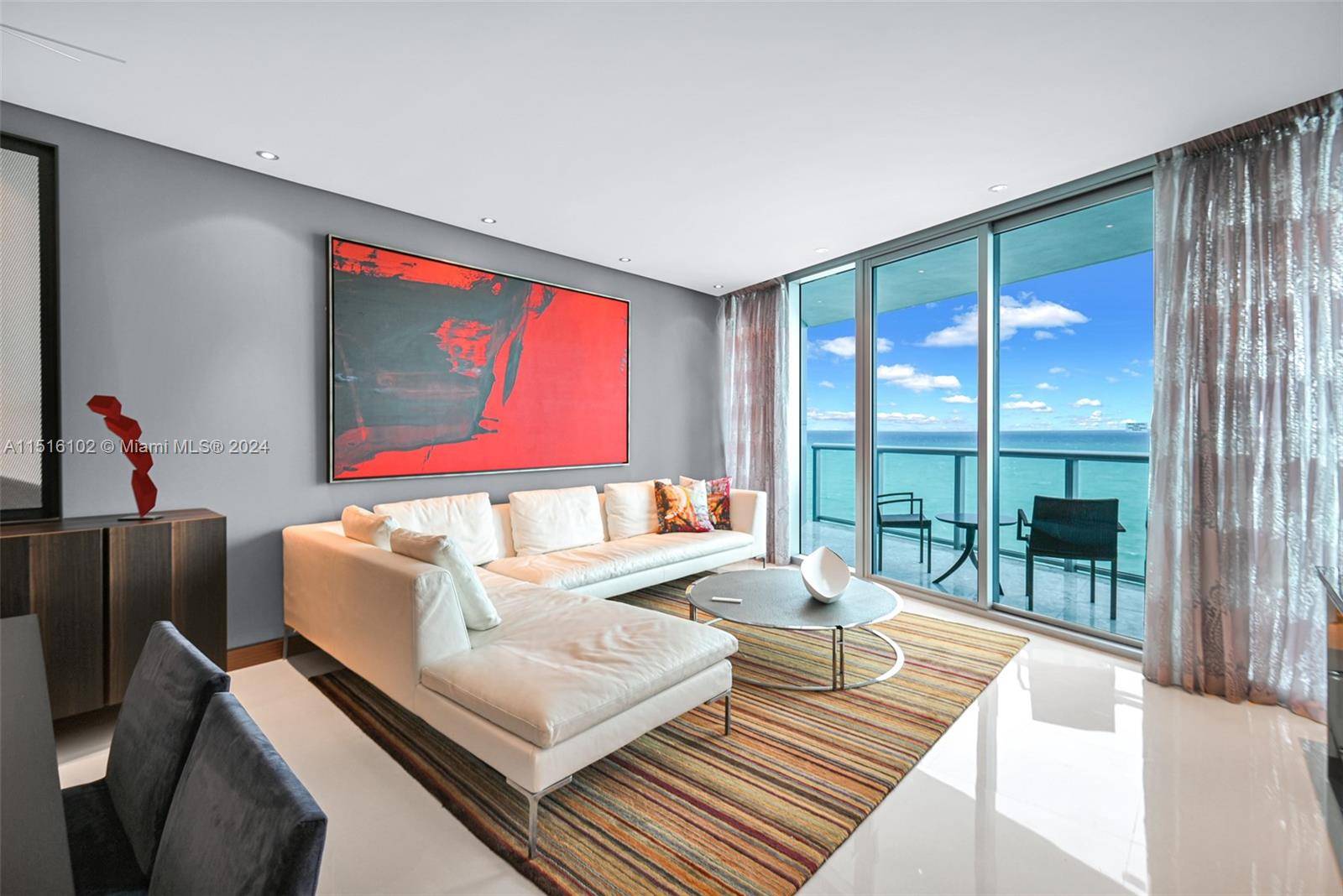 AVAILABLE FURNISHED OR UNFURNISHED, SPECTACULAR MODIFY LAYOUT LUXURY APARTMENT WITH OUTSTANDING DIRECT OCEAN, INTRACOASTAL AND CITY VIEWS.