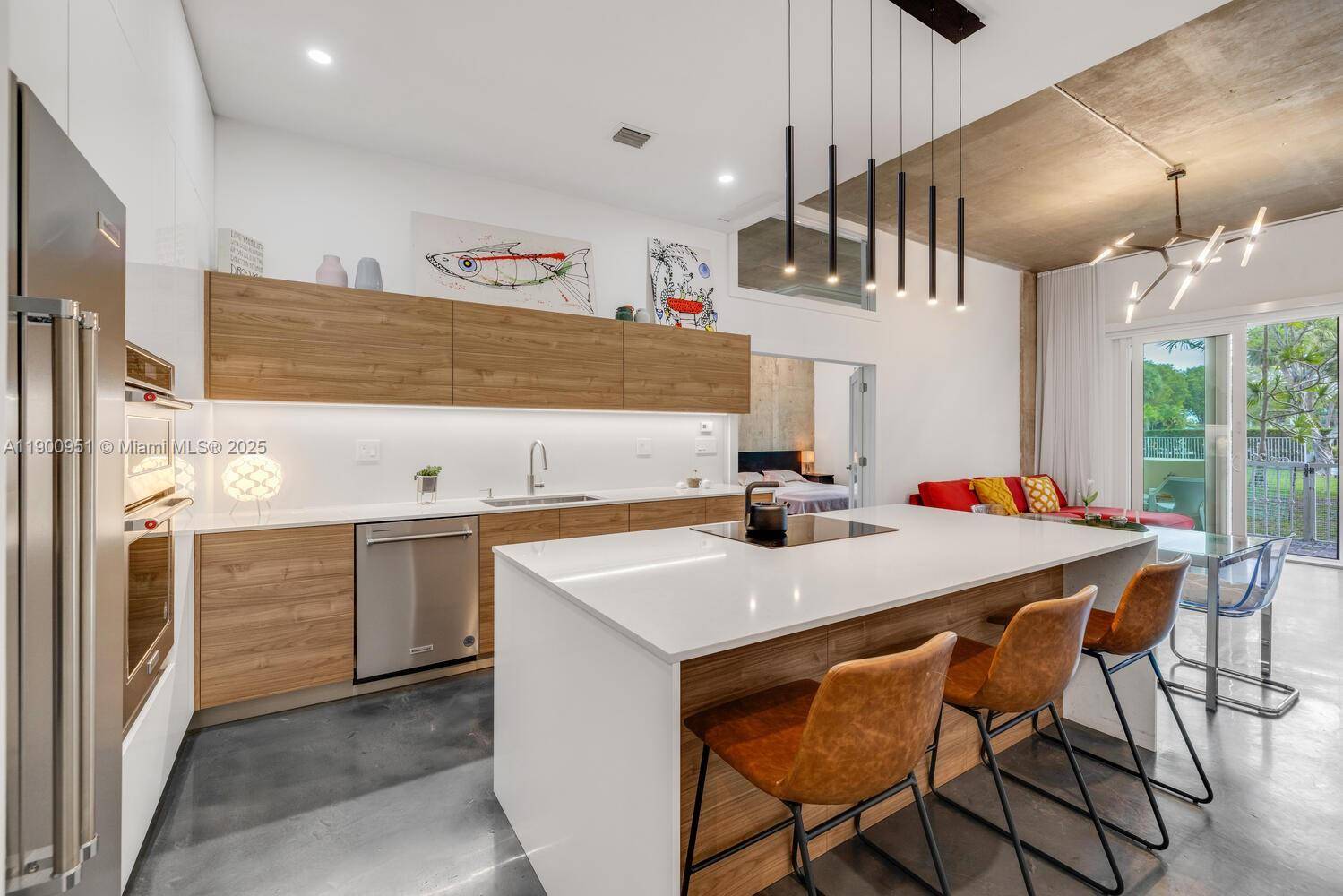Exquisitely renovated by owner architect, this 2 bedroom, 2 bath stunning residence offers a sophisticated loft style design with 11 ft ceilings and an open floor plan the seamlessly connects ...