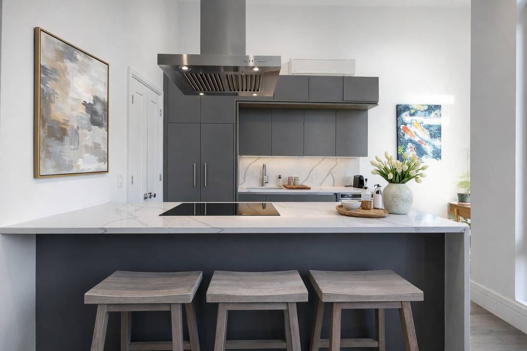 Welcome to Penthouse 4B, a stunning 3 bedroom, 2 bath penthouse offering 754 square feet of private outdoor space, including a wrap around roof deck and a large balcony just ...