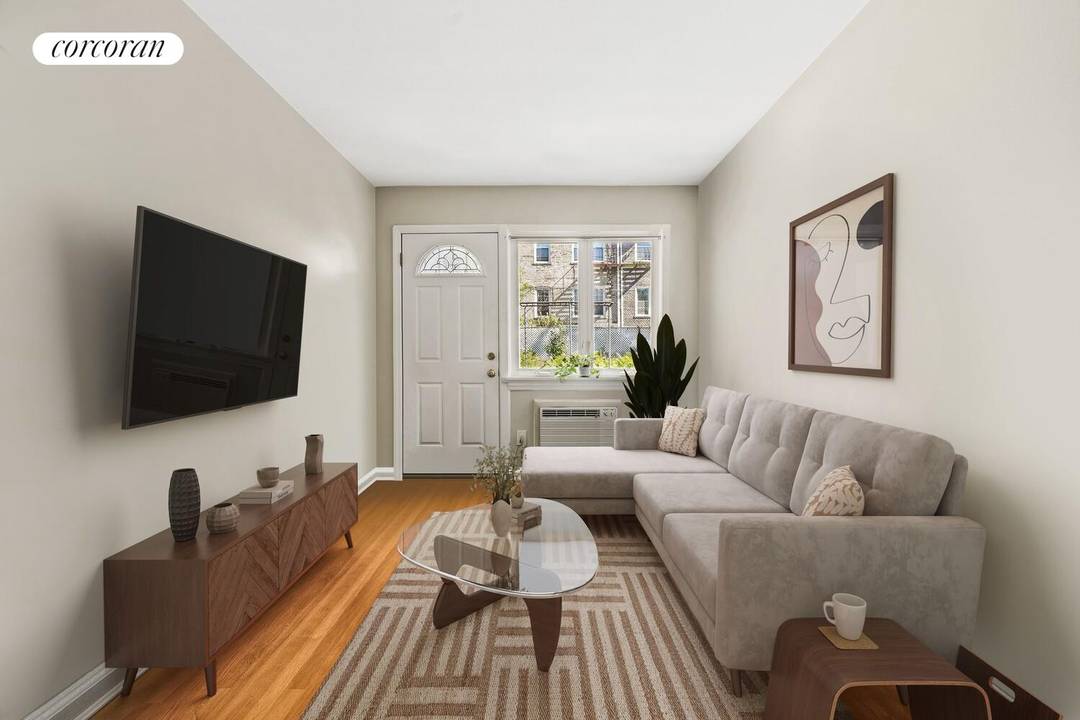 Beautifully maintained two family brick home offering parking, balcony, garage, and a private backyard.