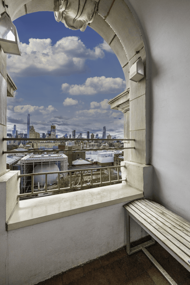 Rare Opportunity This penthouse alcove studio, nestled within the elegant Beaux Arts co op knownas The Hayden House, awaits its discerning owner.
