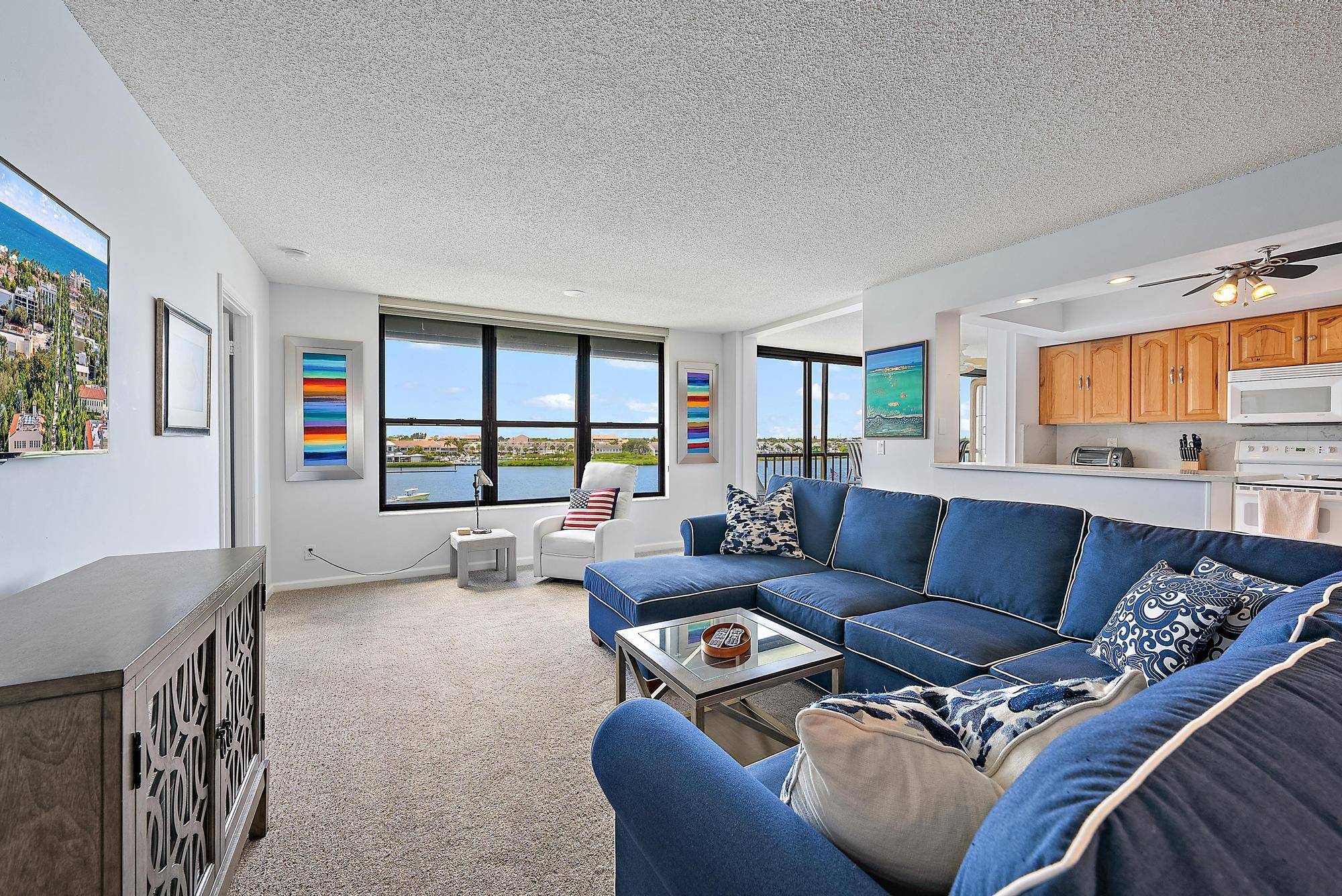Welcome to paradise ! This beautifully furnished 2 bedroom, 2 bathroom condo in the sought after Jupiter Cove community offers breathtaking views of the Intracoastal Waterway and dock from every ...