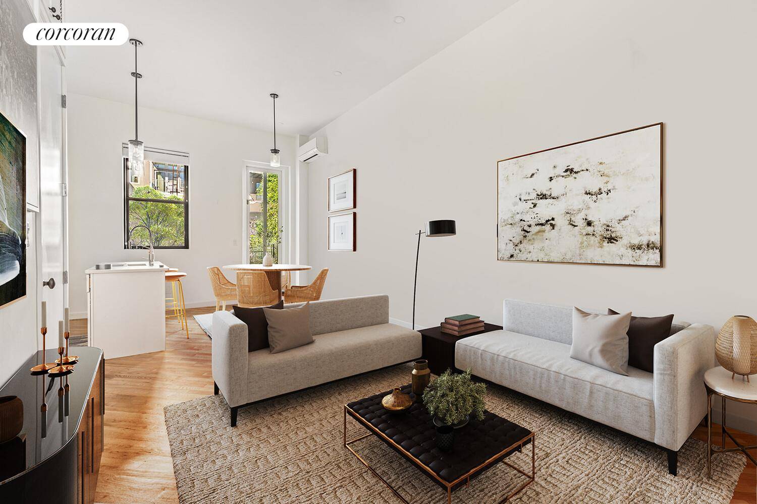 The Syndicate Team presents refined living in this beautifully reimagined one bedroom residence with a private terrace, nestled in the heart of Carroll Gardens.