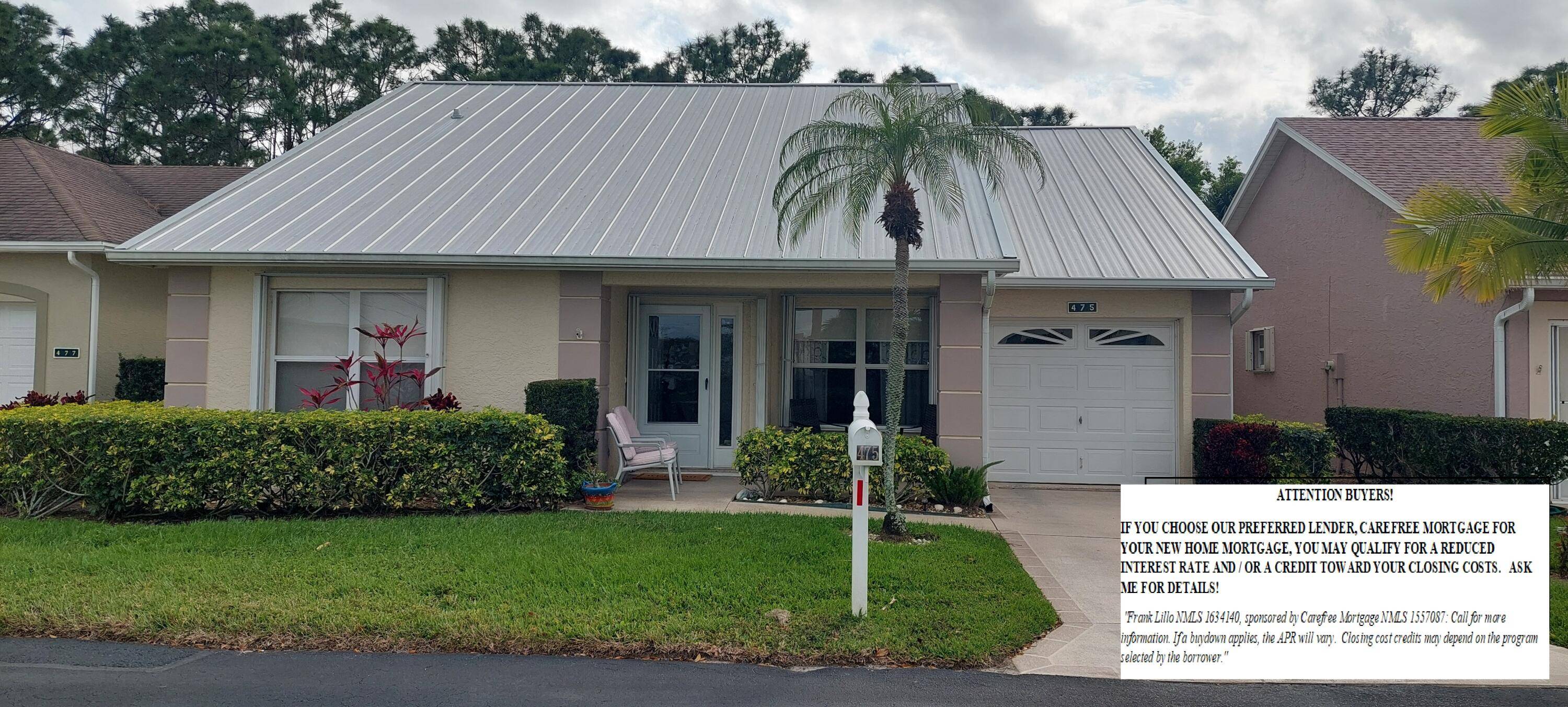METAL ROOF installed in 2018.