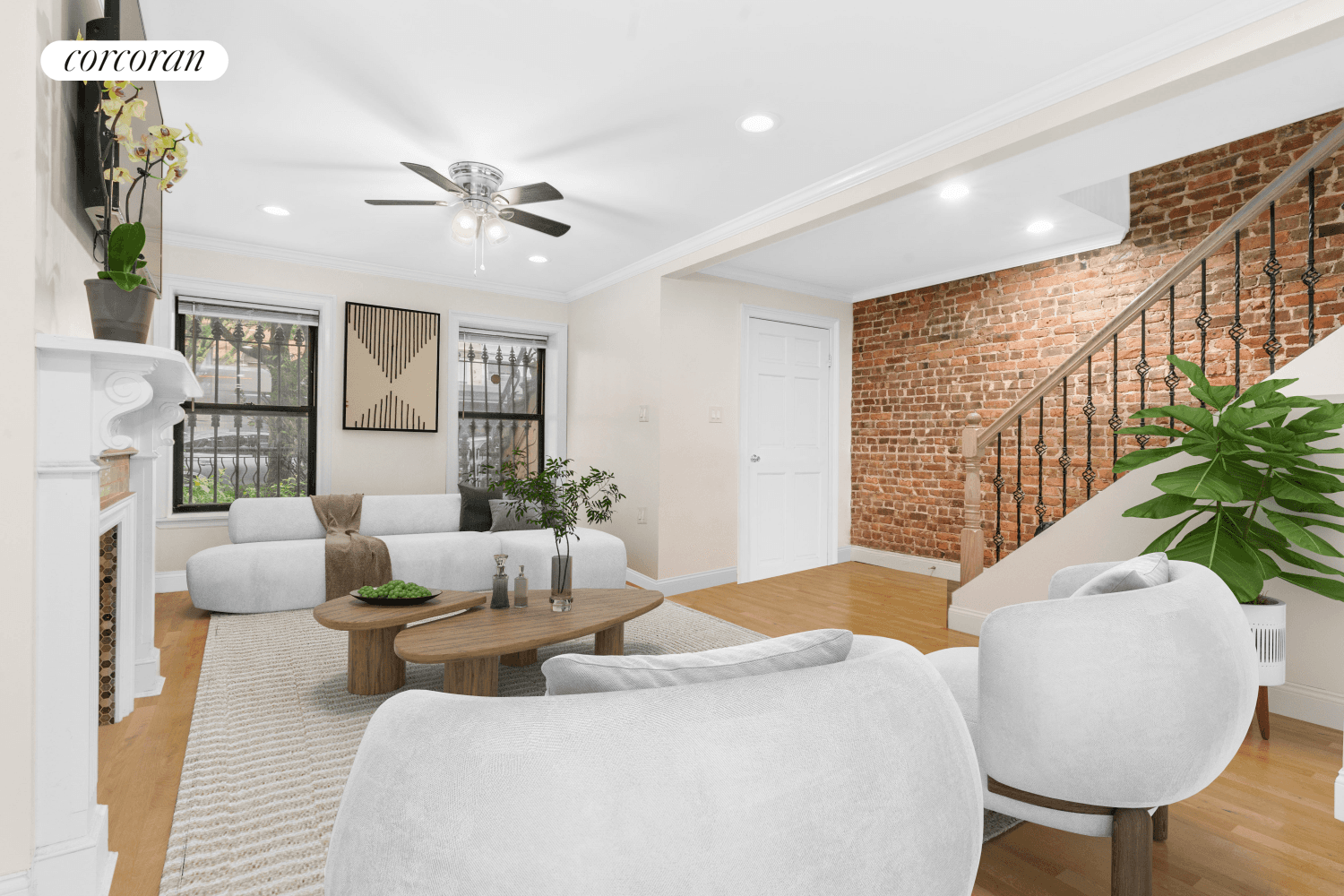 Welcome to 607 Halsey Street, a beautifully updated two family brick townhouse located on a quiet, tree lined street in the heart of Bedford Stuyvesant.