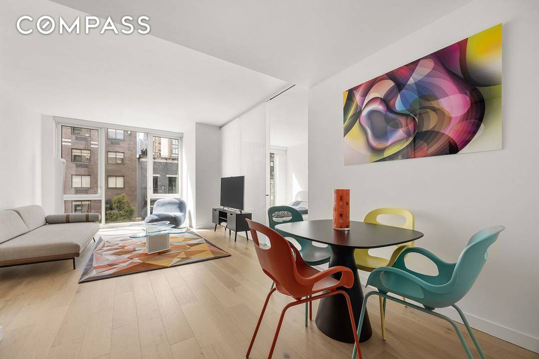 Residence 506S at 540 West 49th Street is a one of a kind one bedroom, one bathroom home that redefines contemporary urban living.